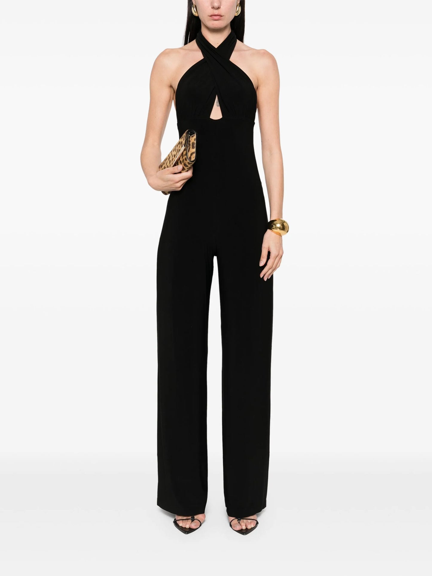 halterneck jumpsuit