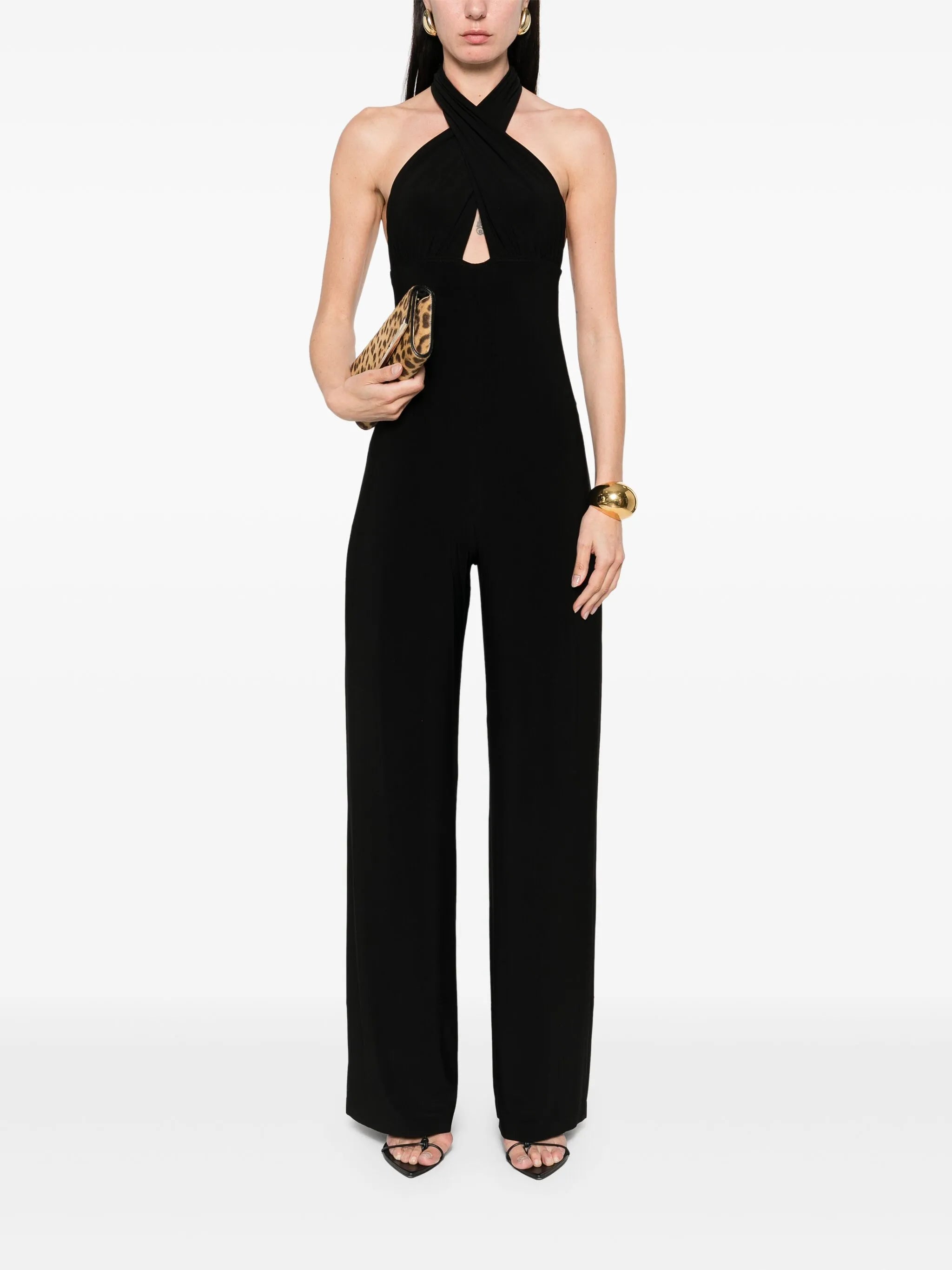 halterneck jumpsuit