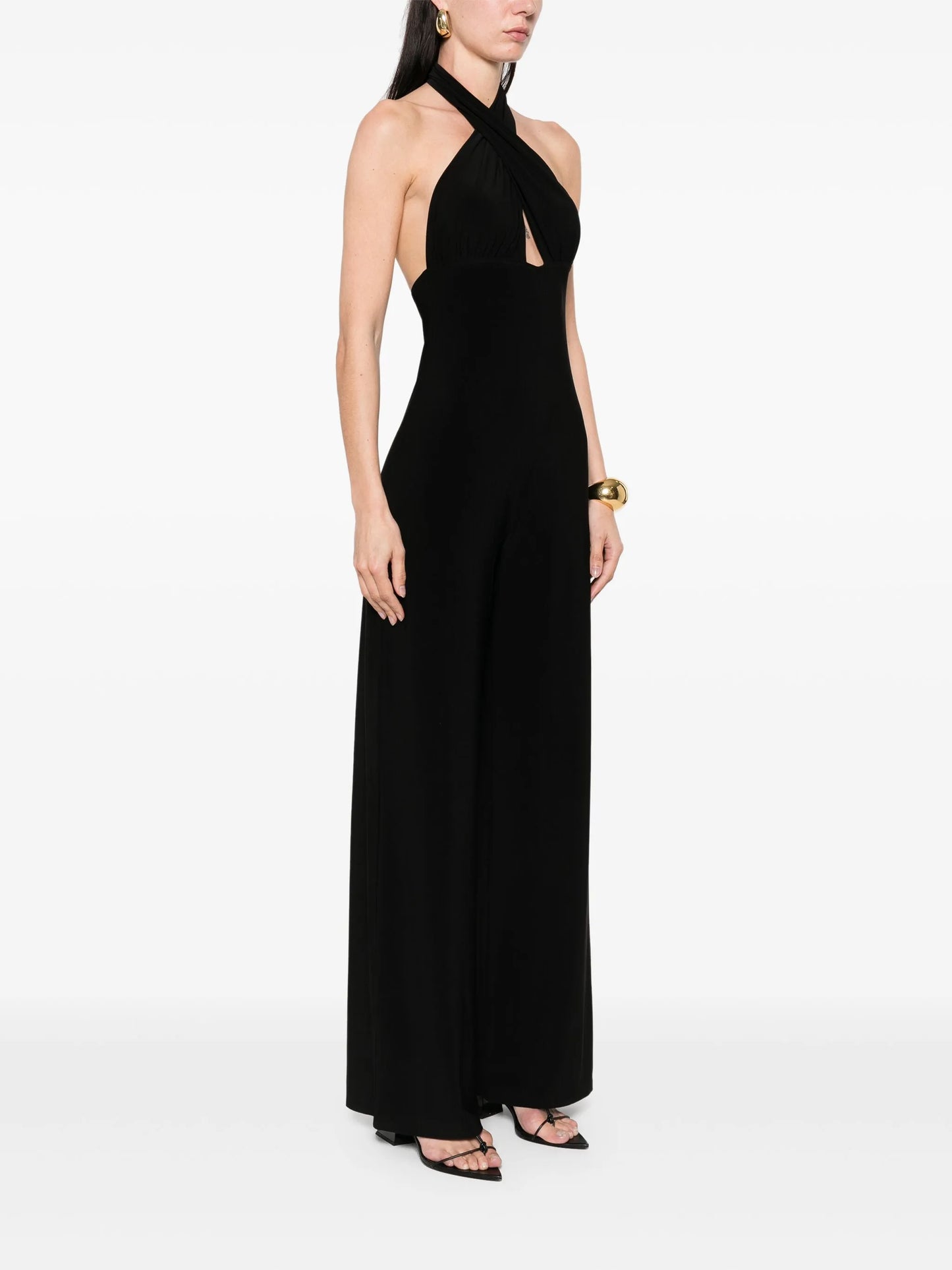 halterneck jumpsuit