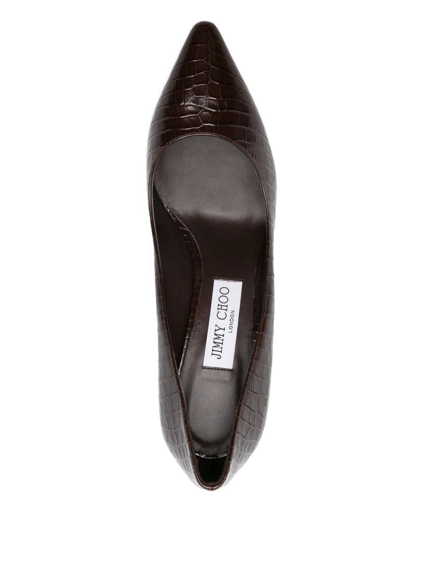 85mm leather heeled pumps