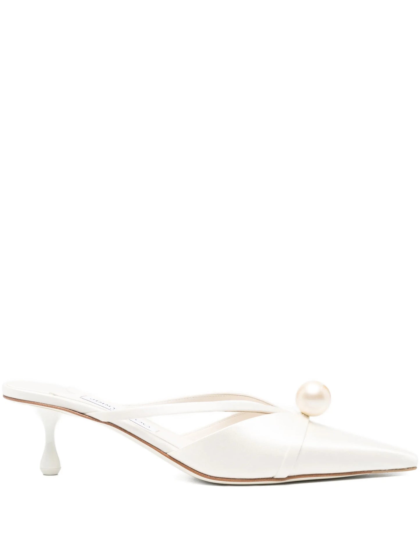 50mm pearl-embellished heeled mules