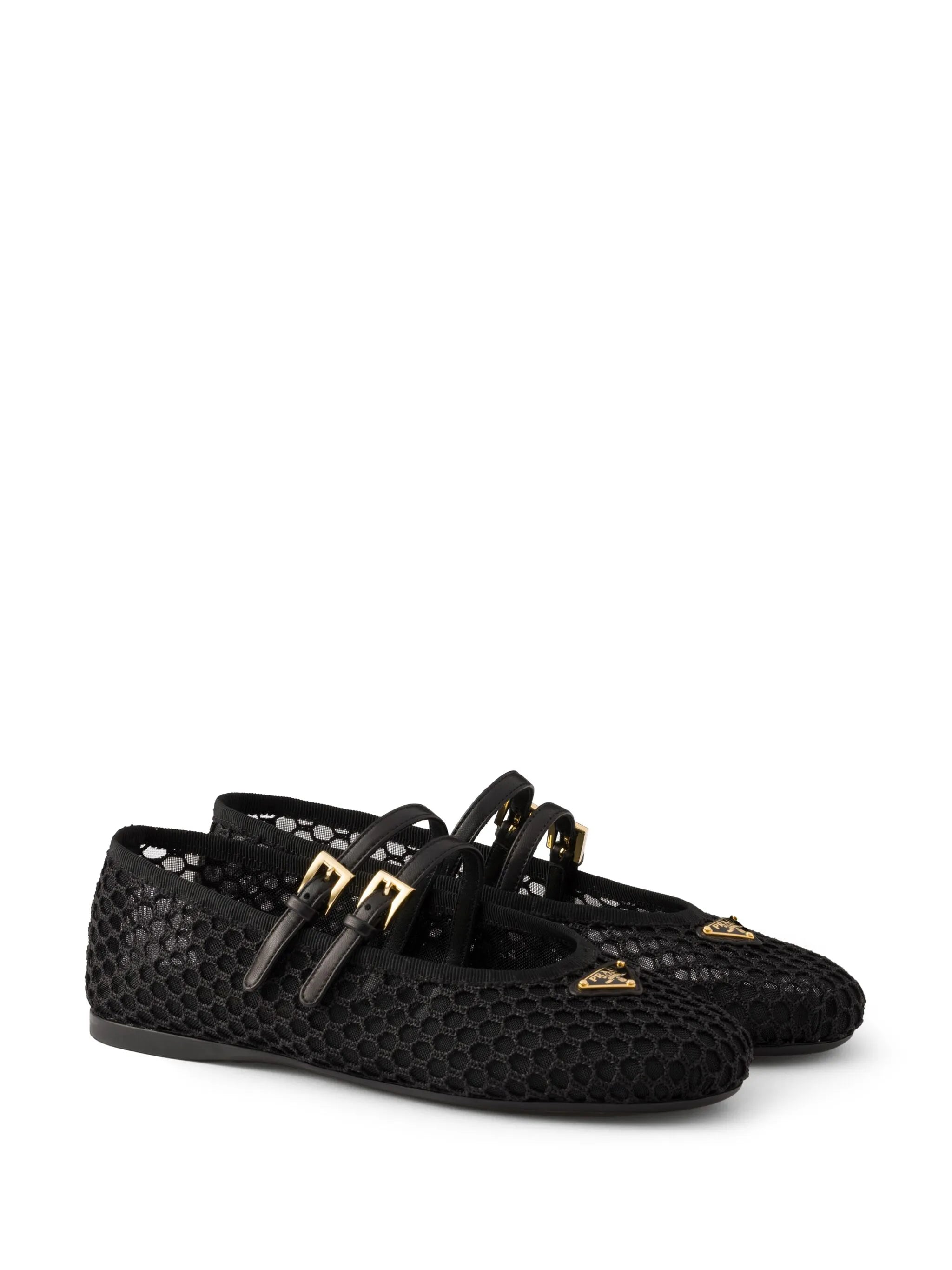 mesh ballerina shoes