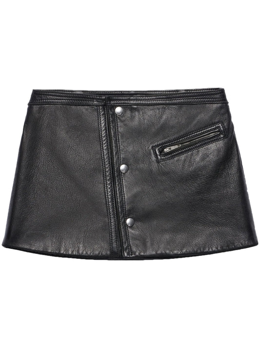 leather miniskirt