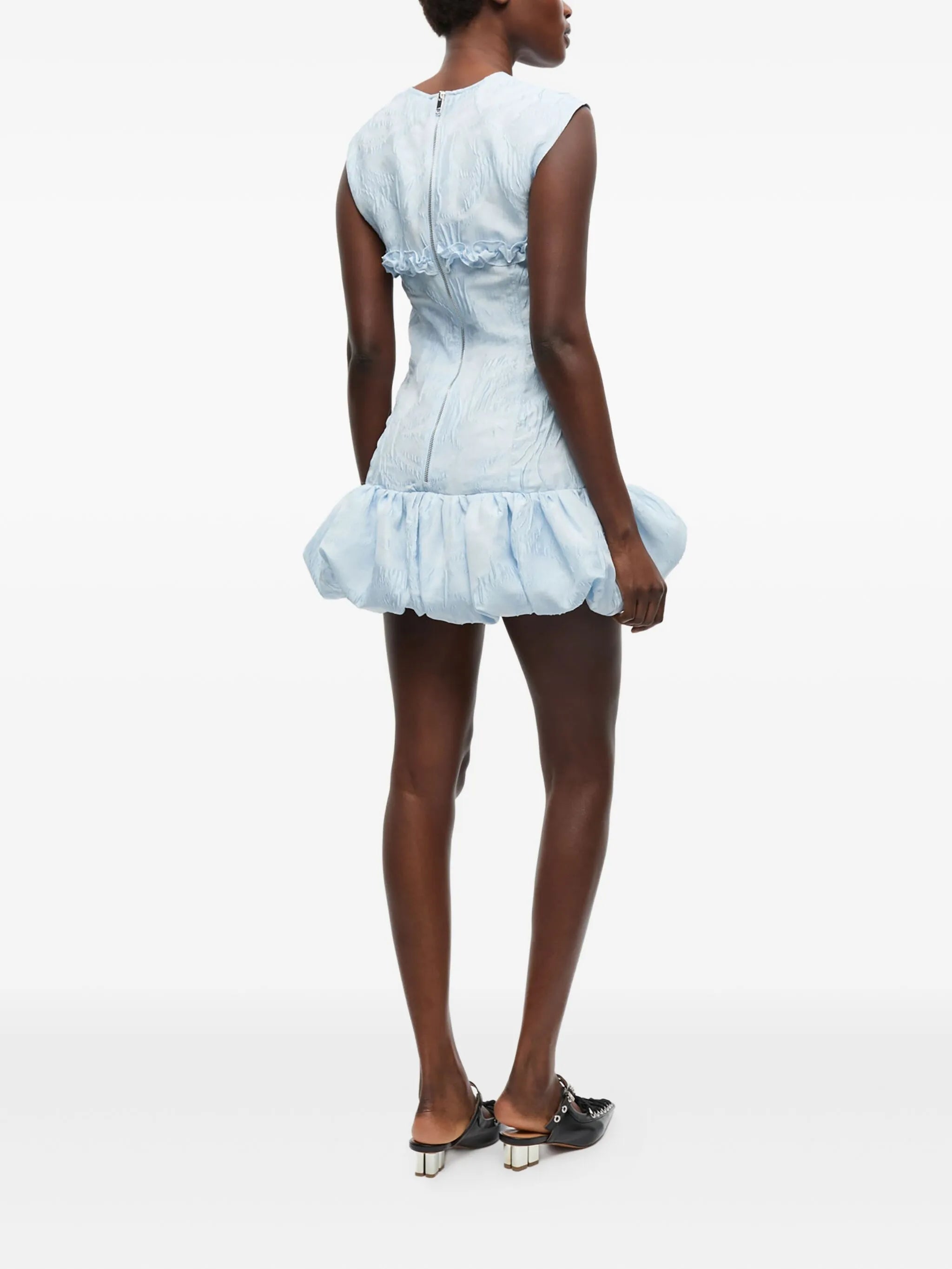 cloqué corset mini dress