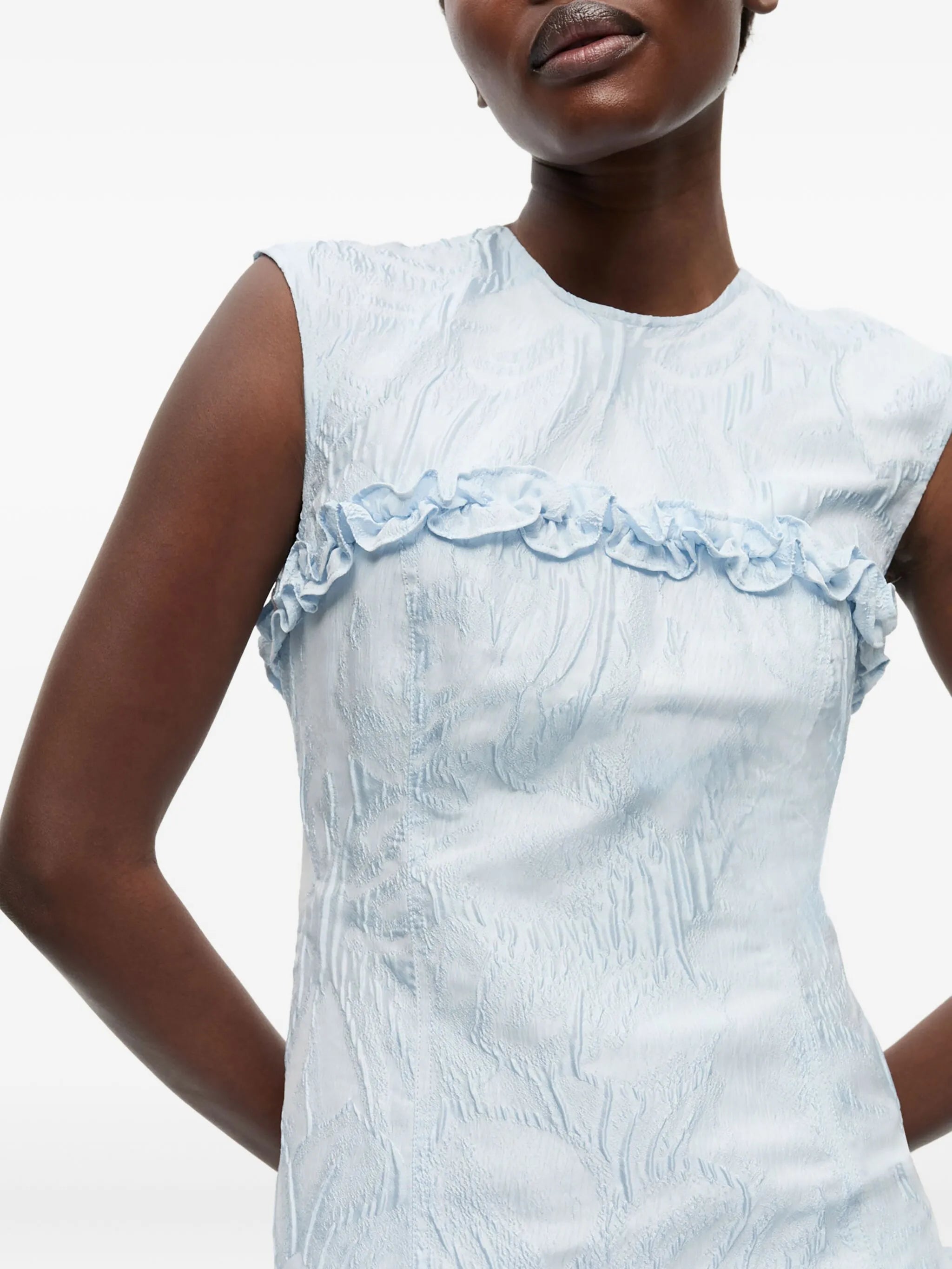 cloqué corset mini dress
