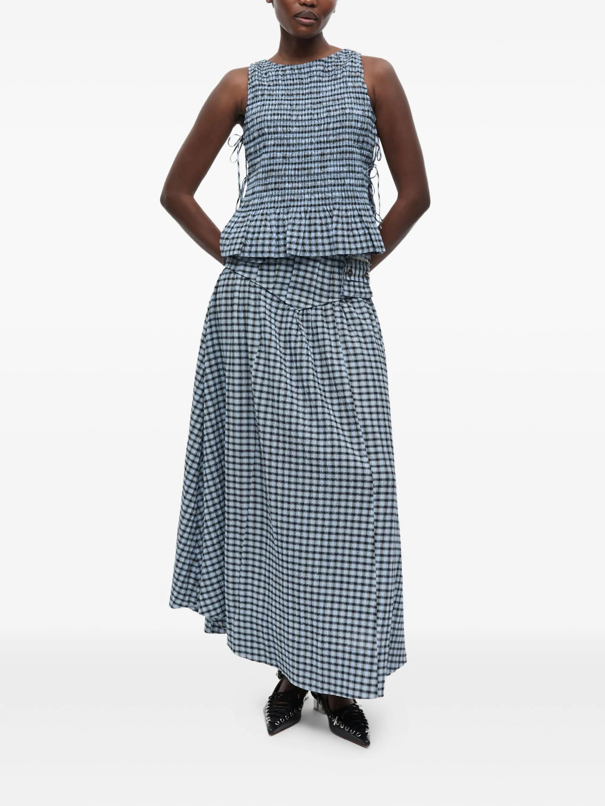 checkered top