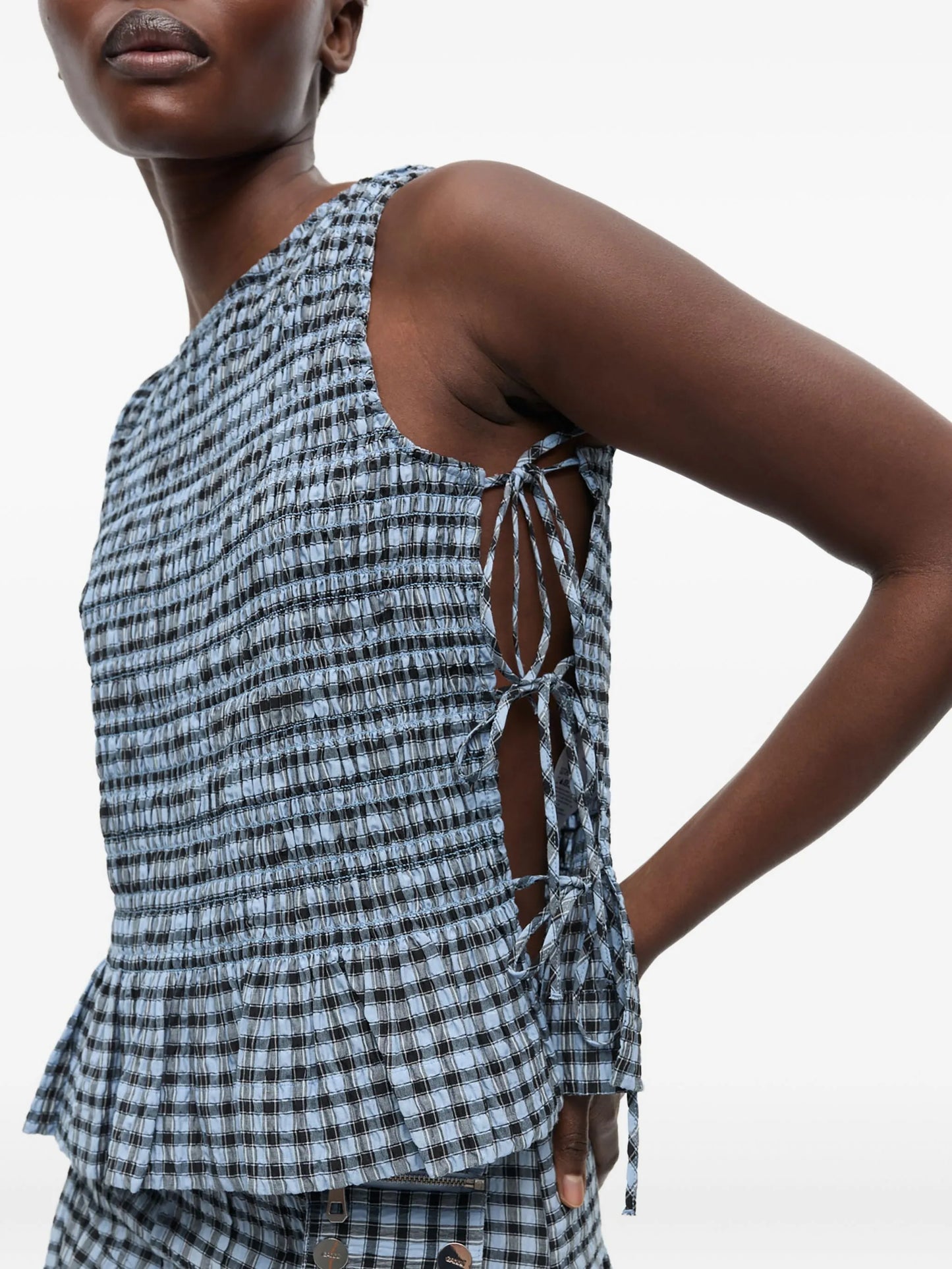 checkered top