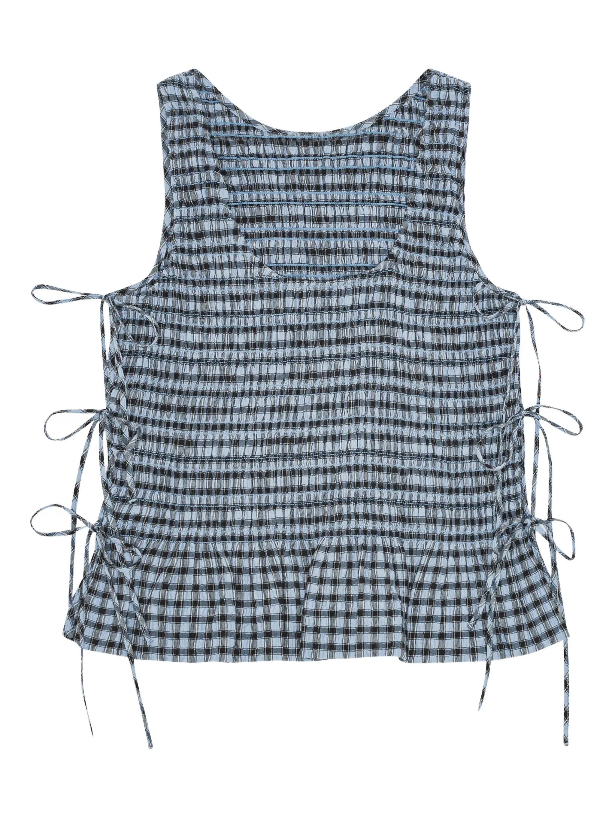 checkered top