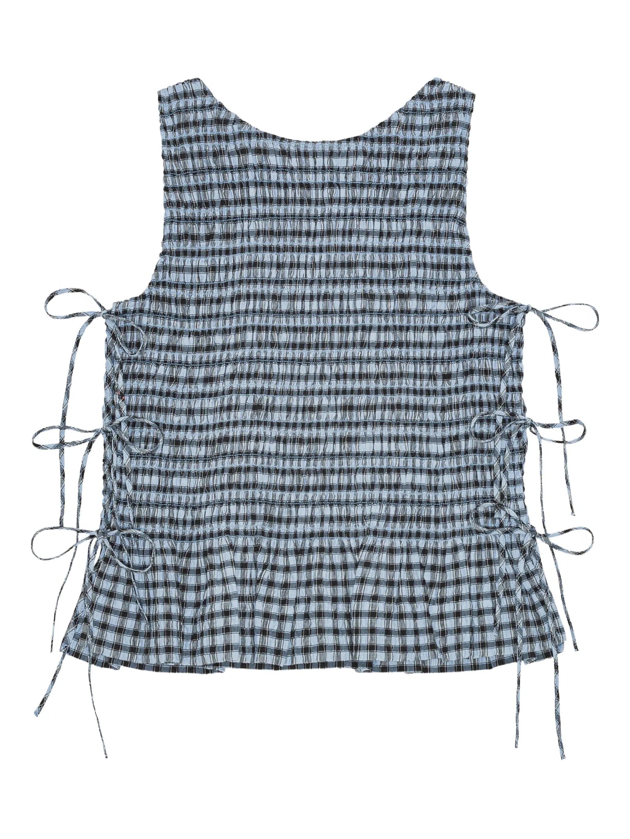 checkered top