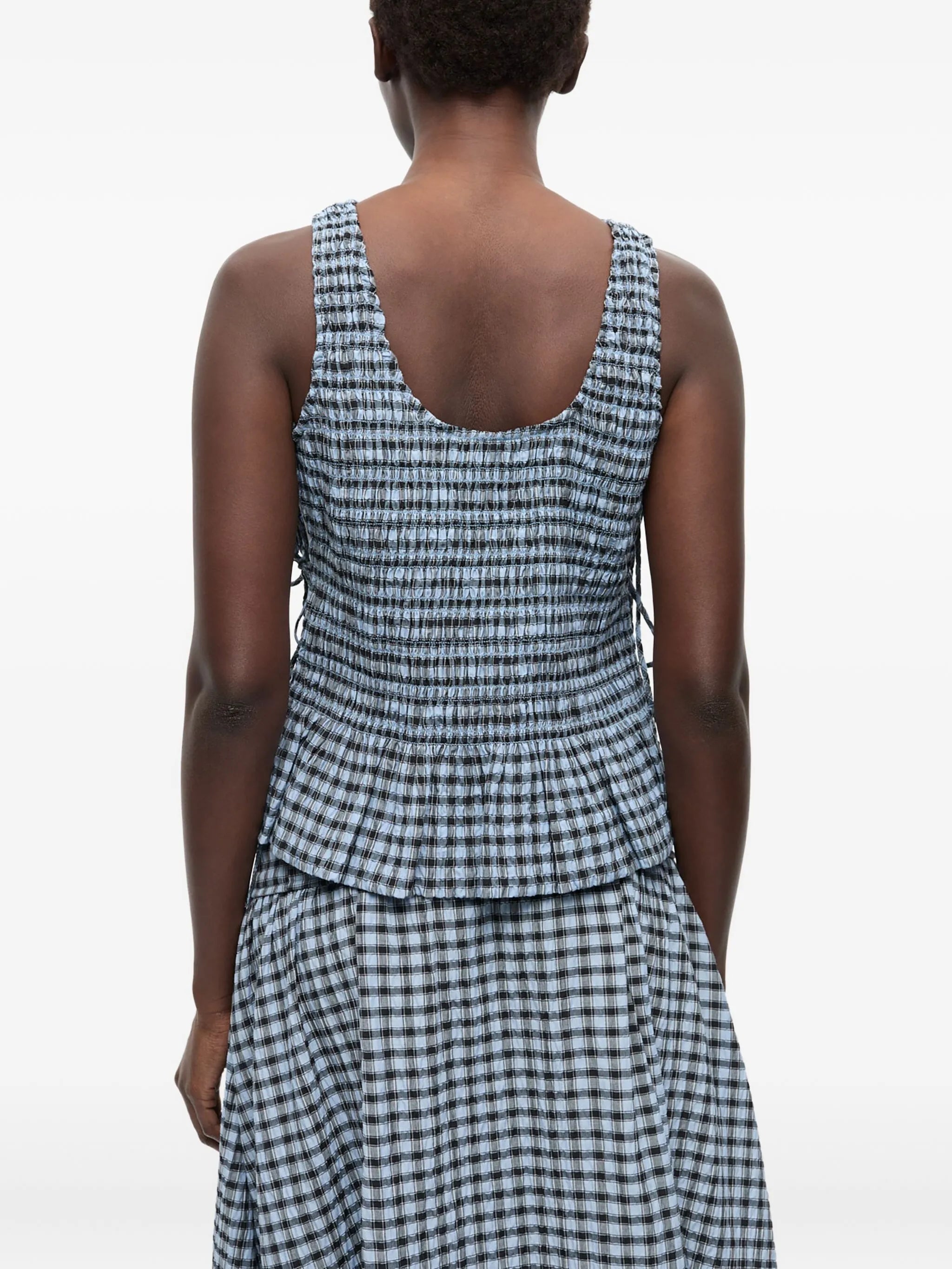 checkered top