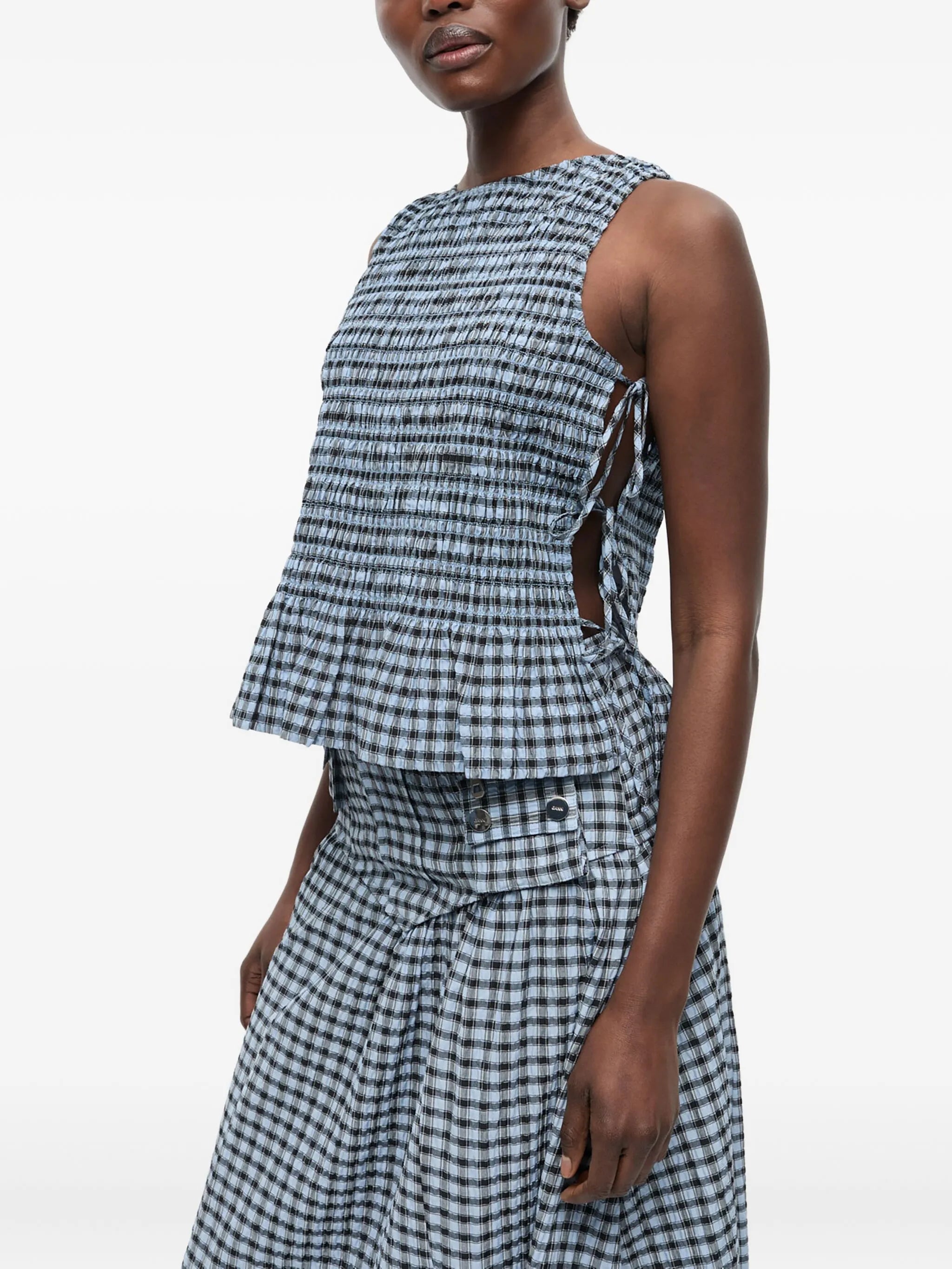 checkered top