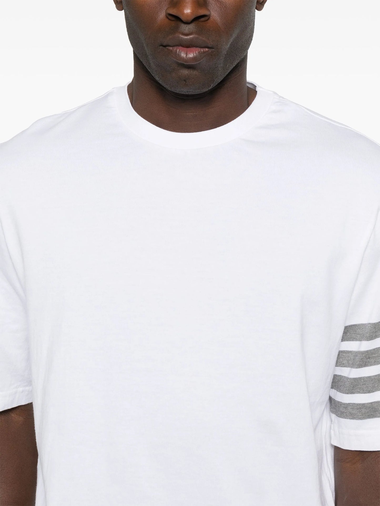 4-Bar mock-neck T-shirt