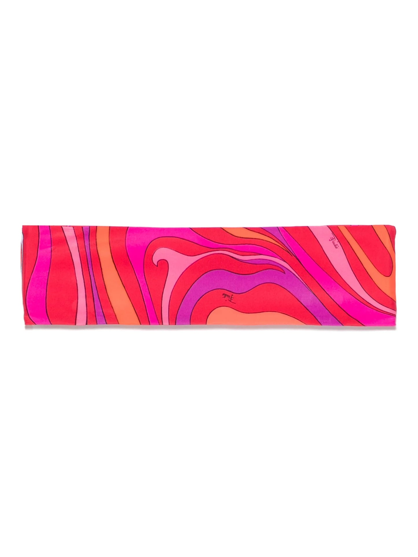 Marmo-print strapless bikini top