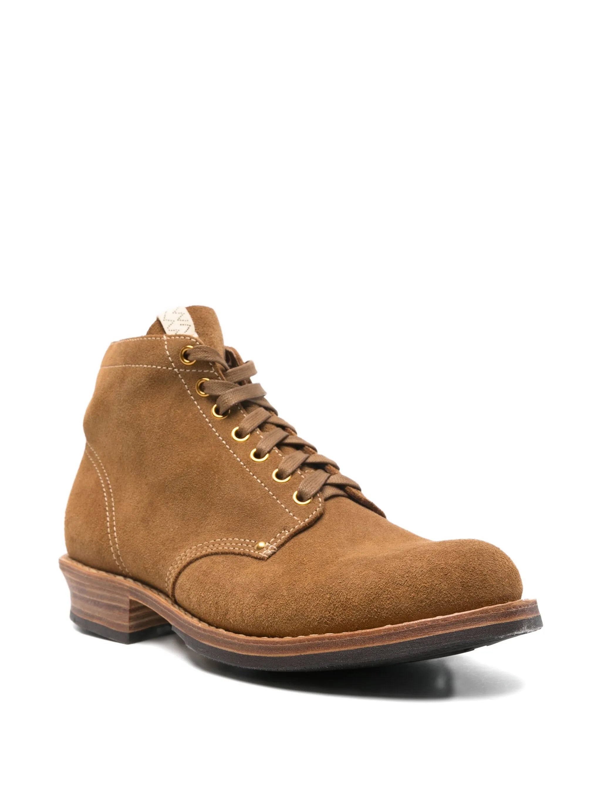 Brigadier lace-up suede boots