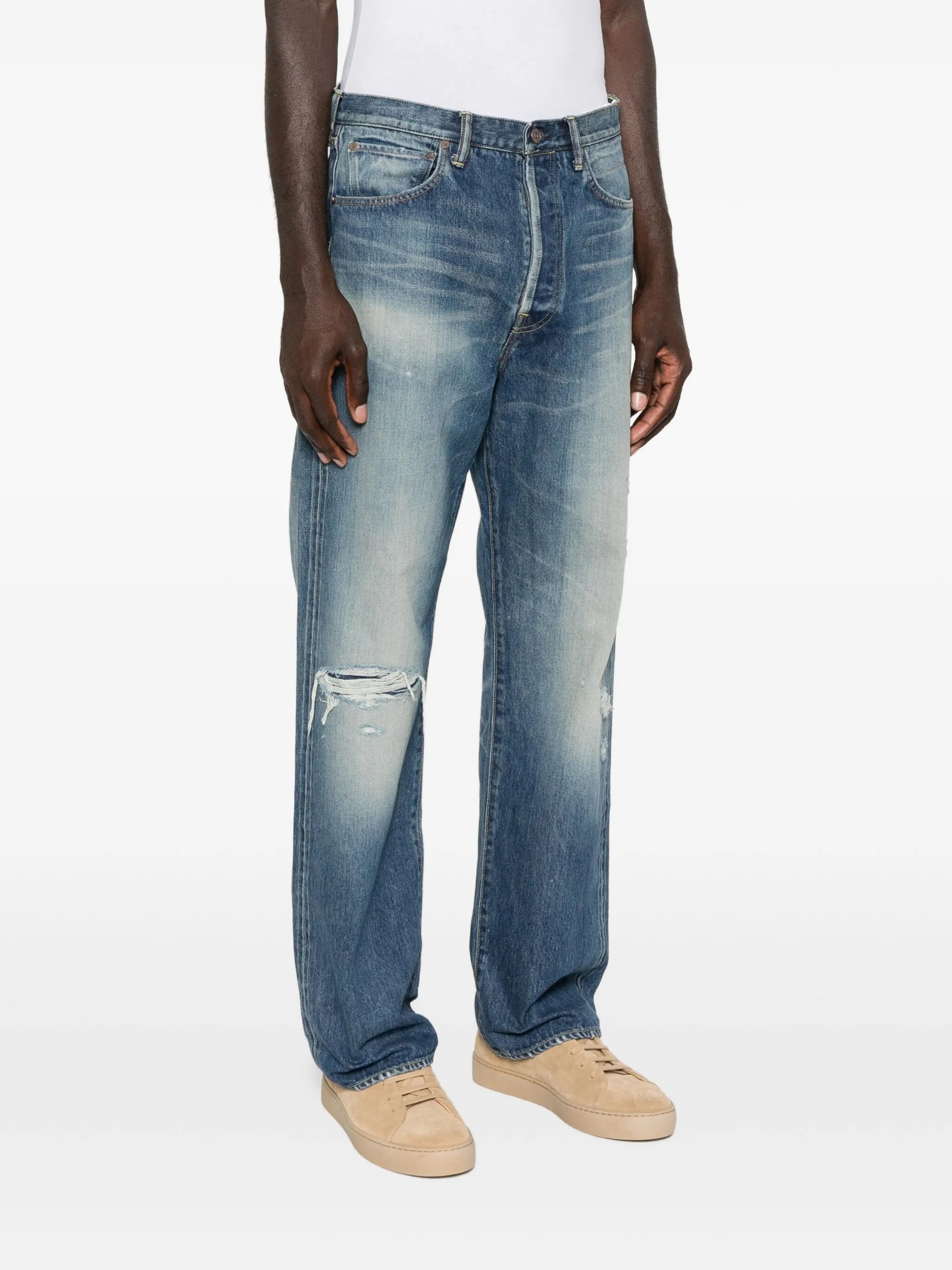 distressed jeans