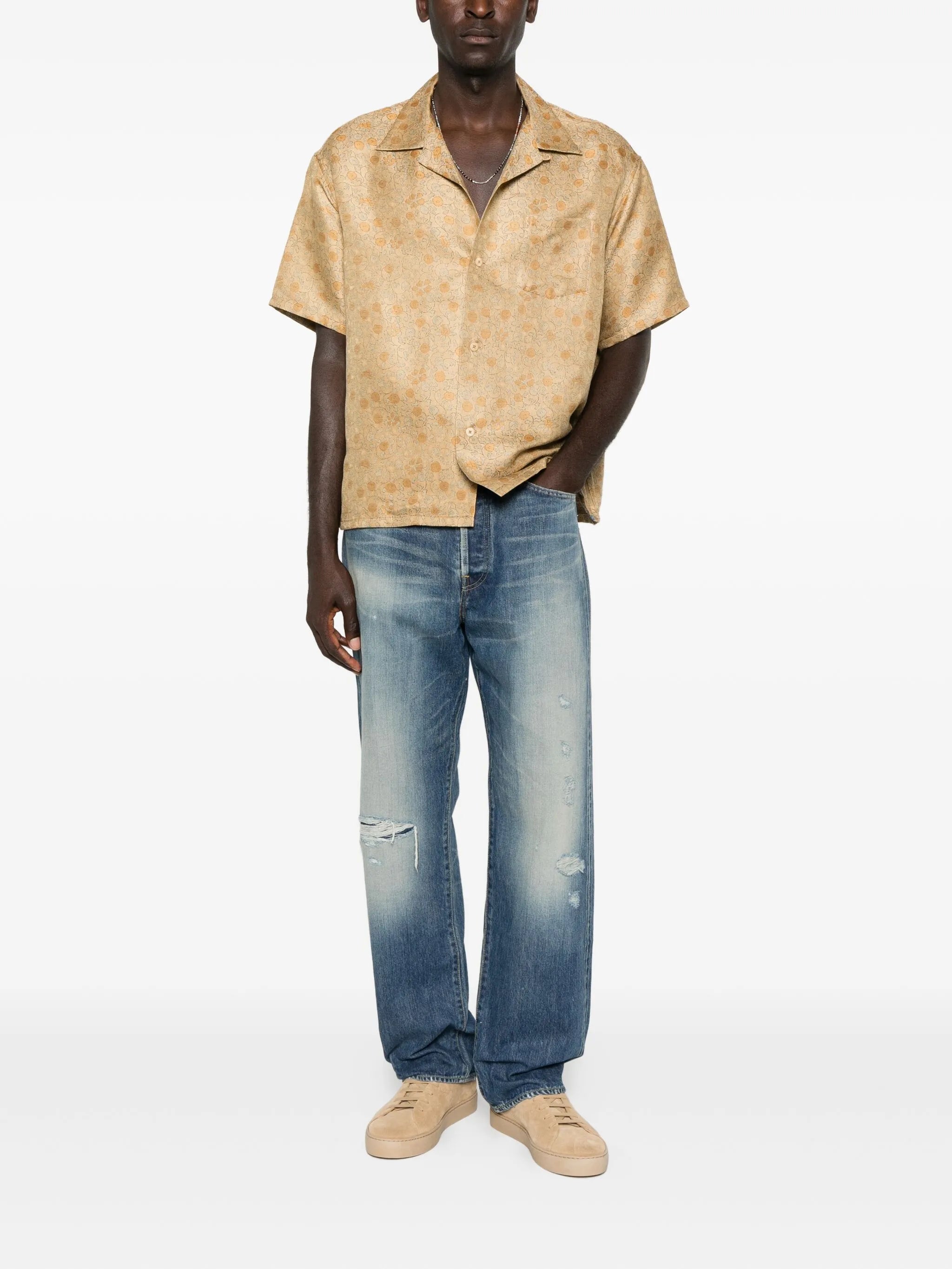 distressed jeans