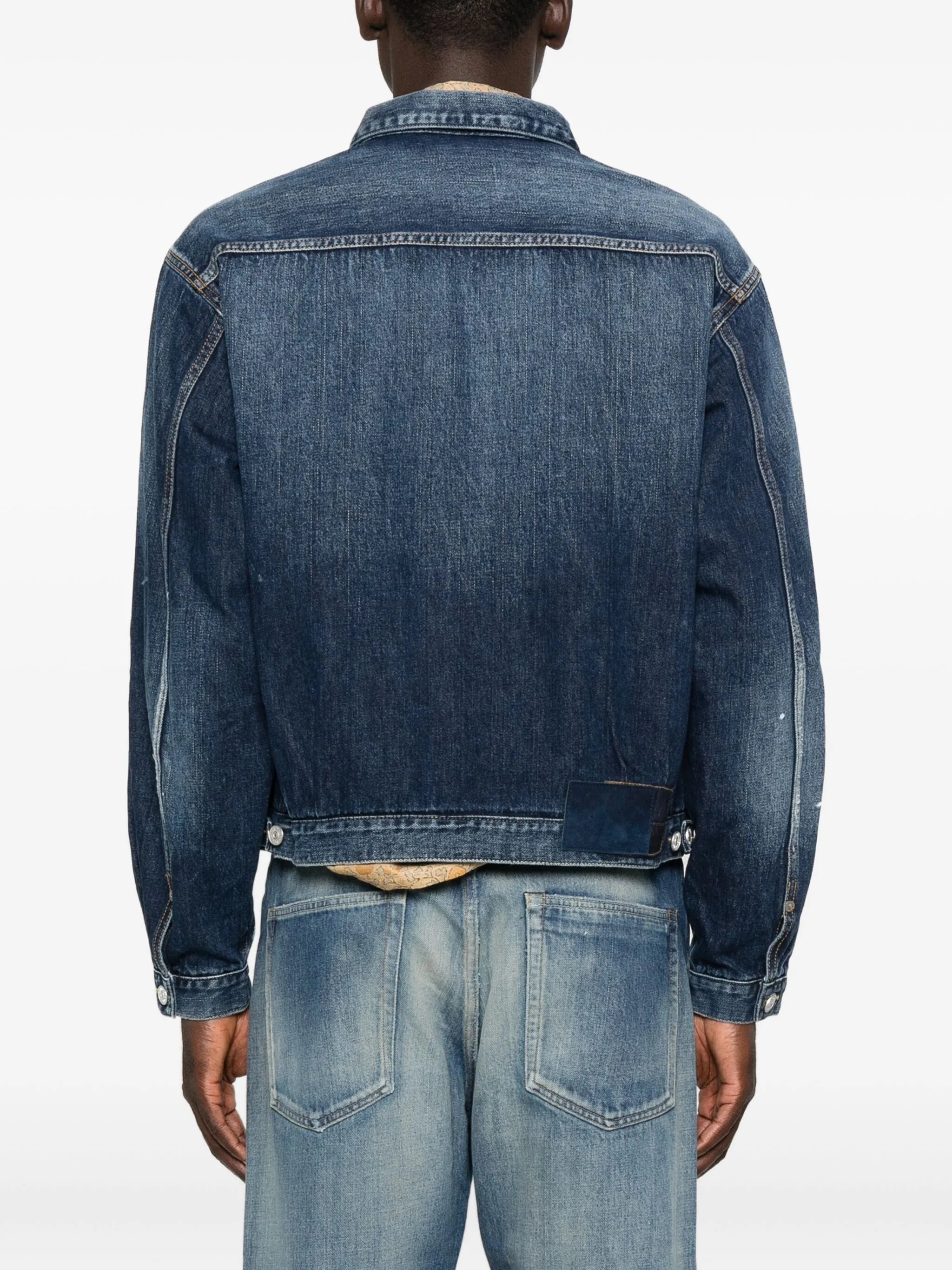 101X paint-splatter denim jacket
