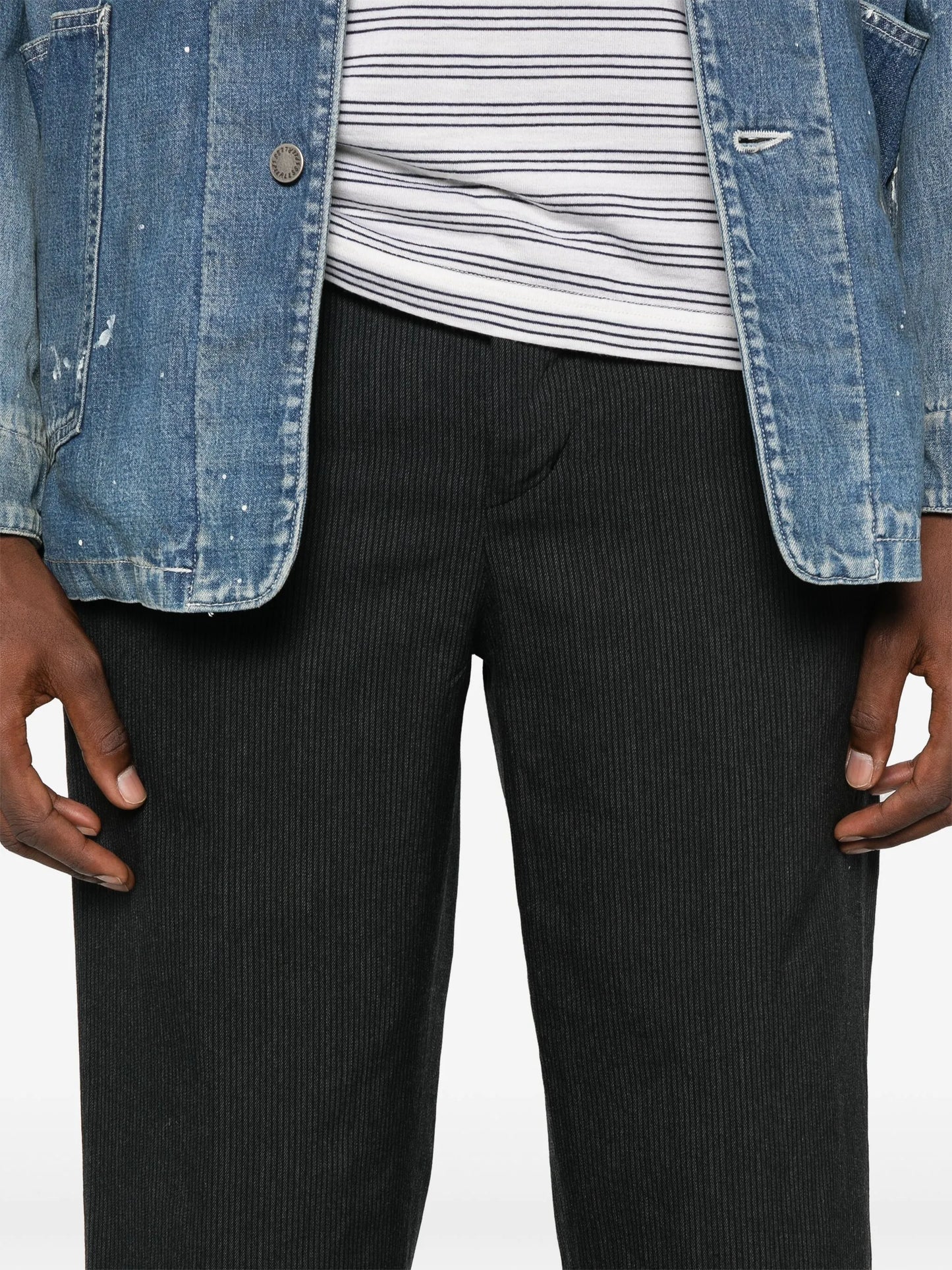 Pastoral pinstripe trousers