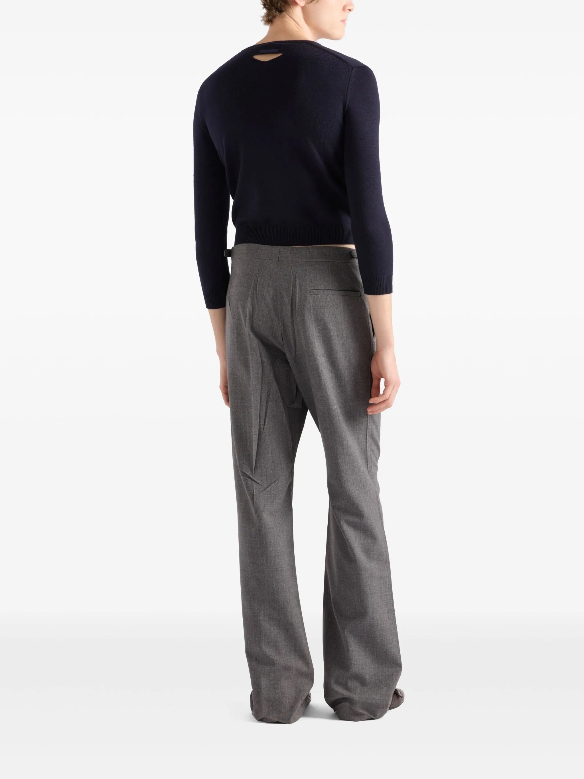 wool V-neck sweater