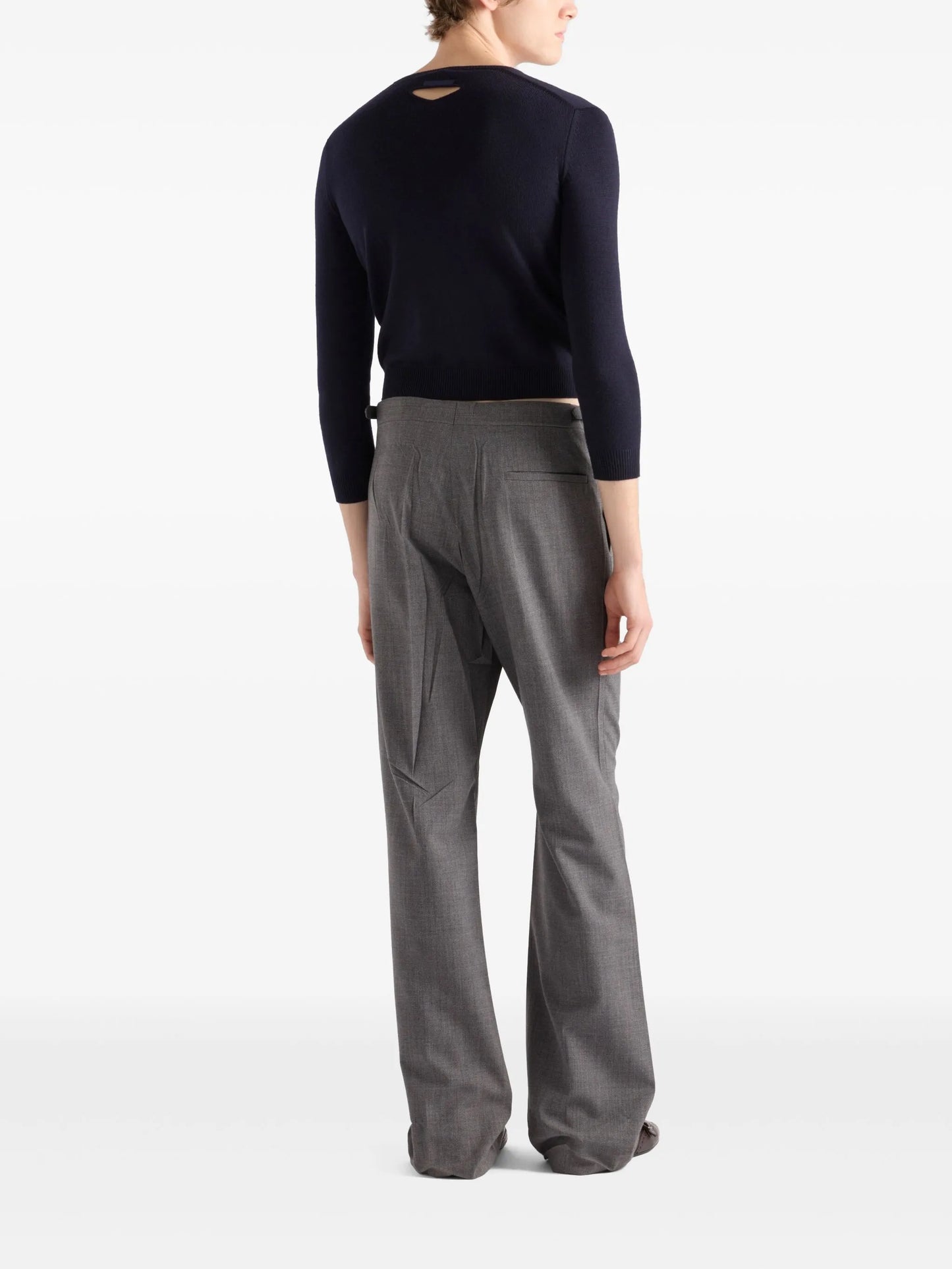 wool V-neck sweater
