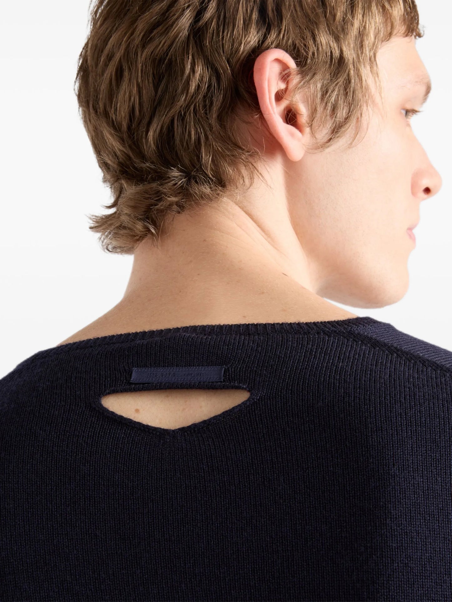 wool V-neck sweater