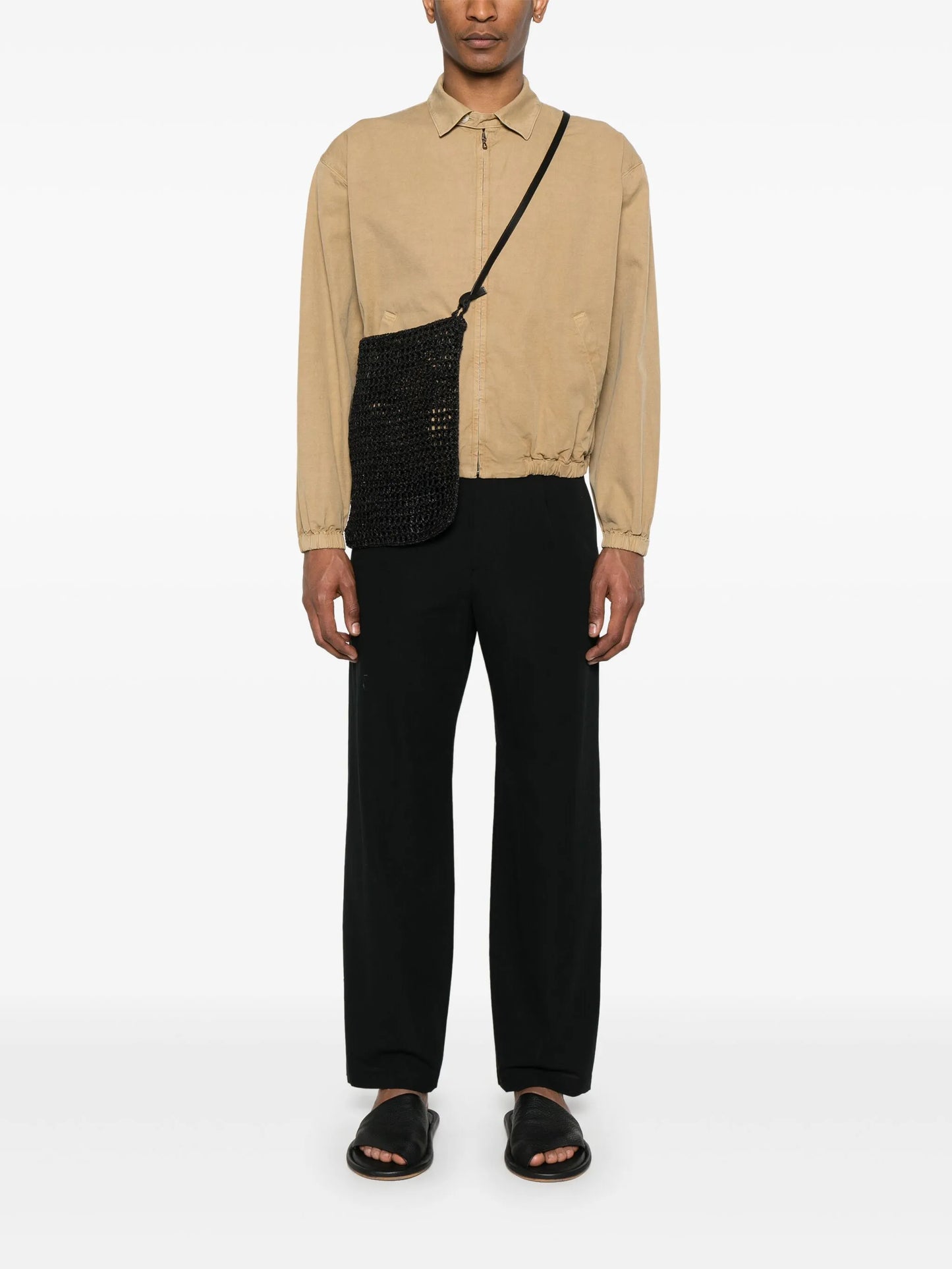 pleated-detail trousers