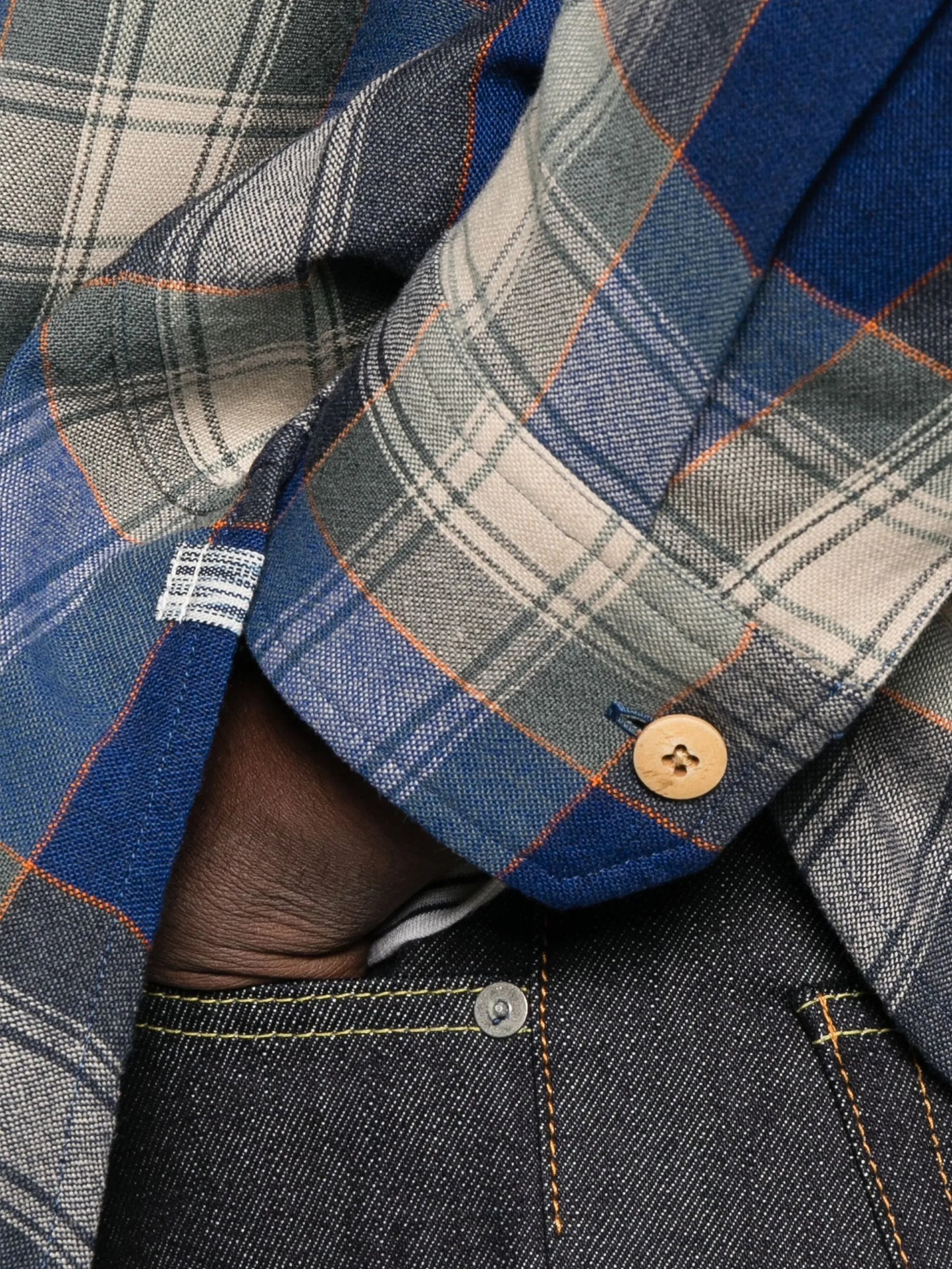 Lumber check long-sleeve shirt