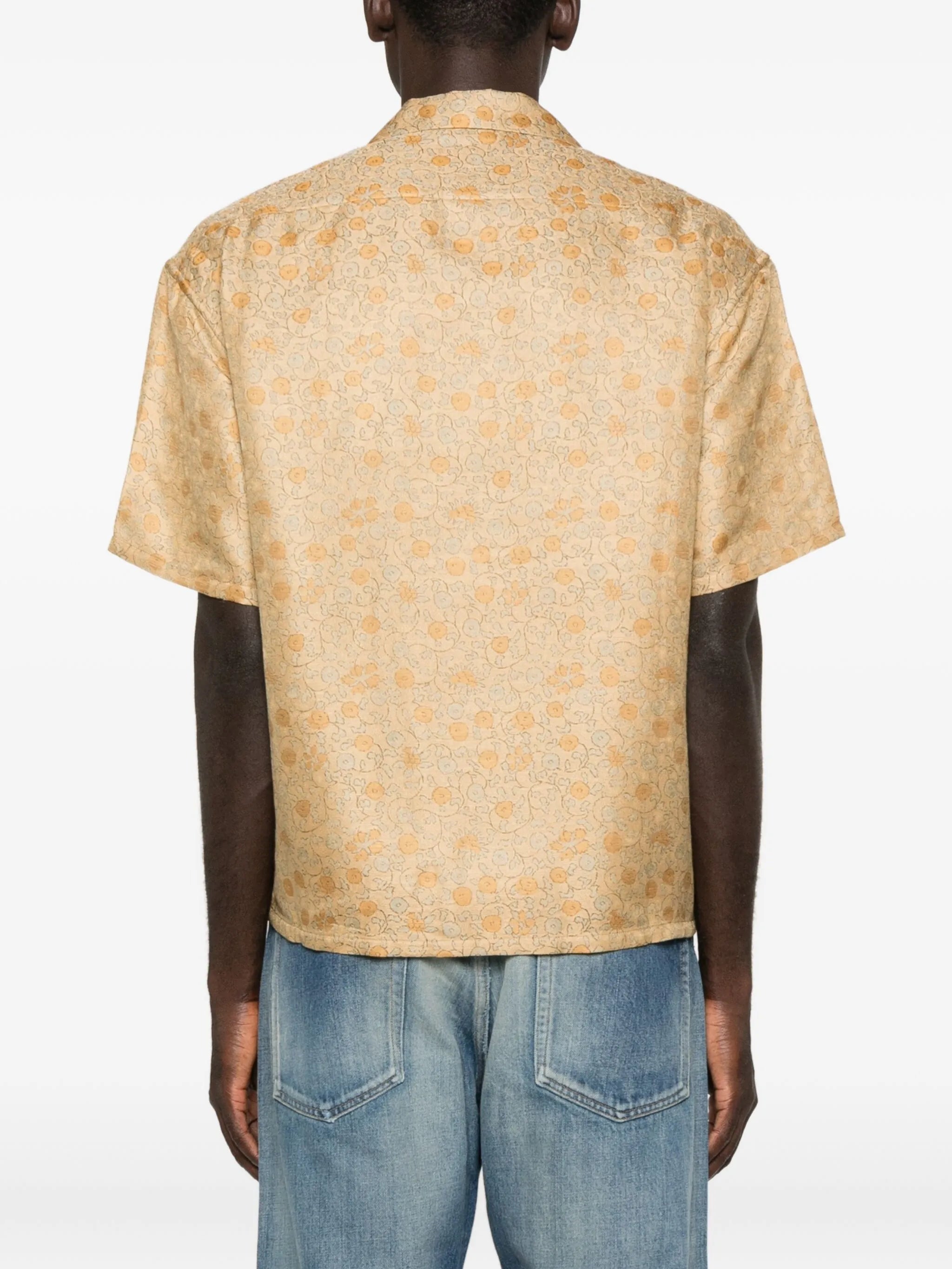 Crosby floral-jacquard shirt