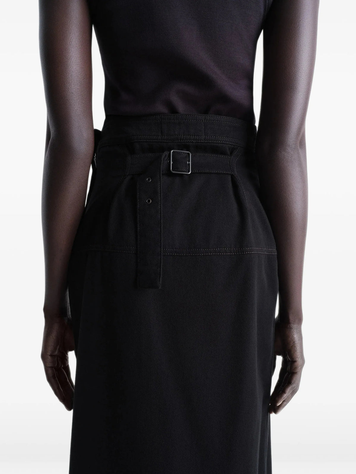 high-waisted skirt