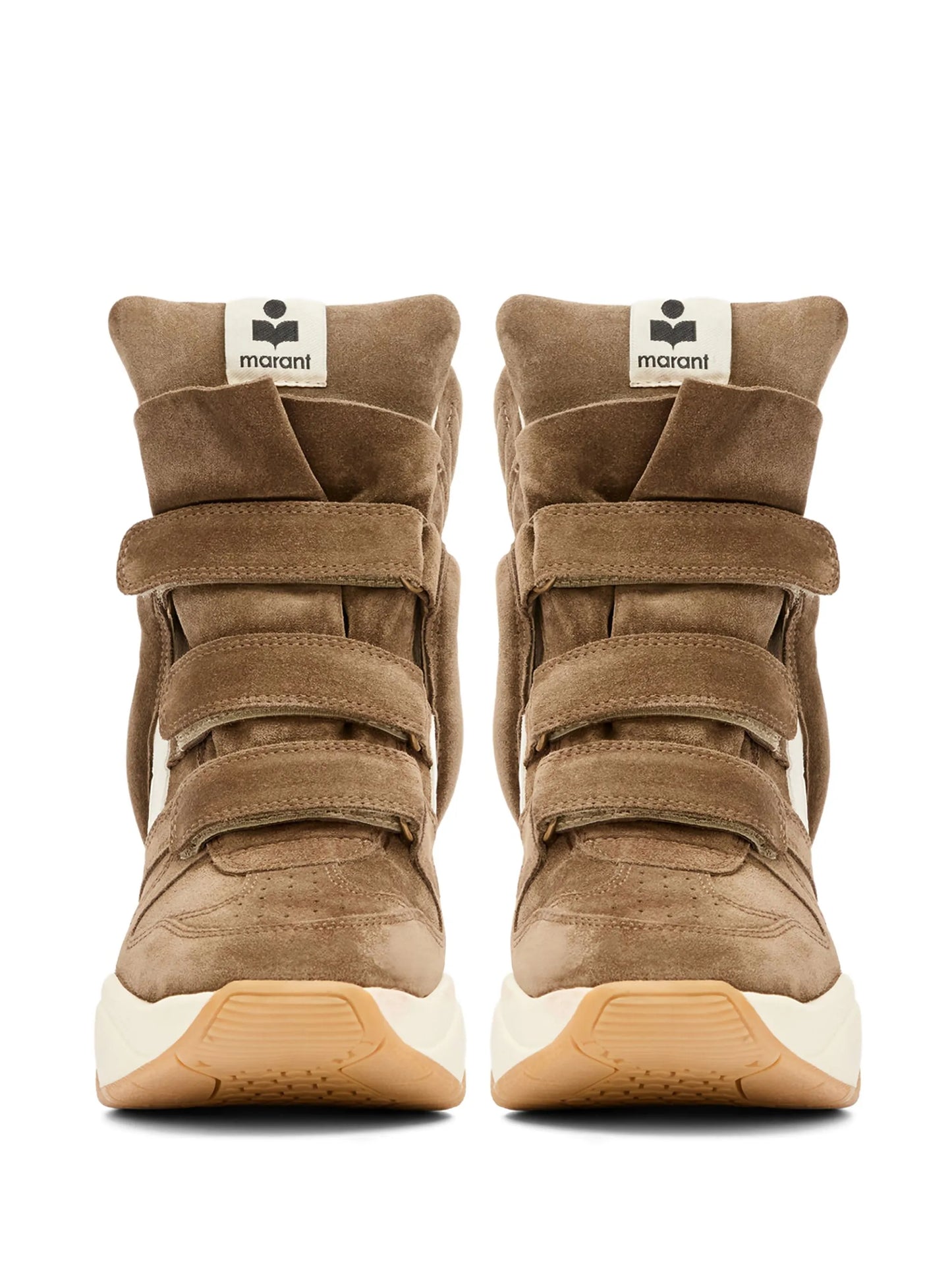 Balskee suede wedge high-top sneakers