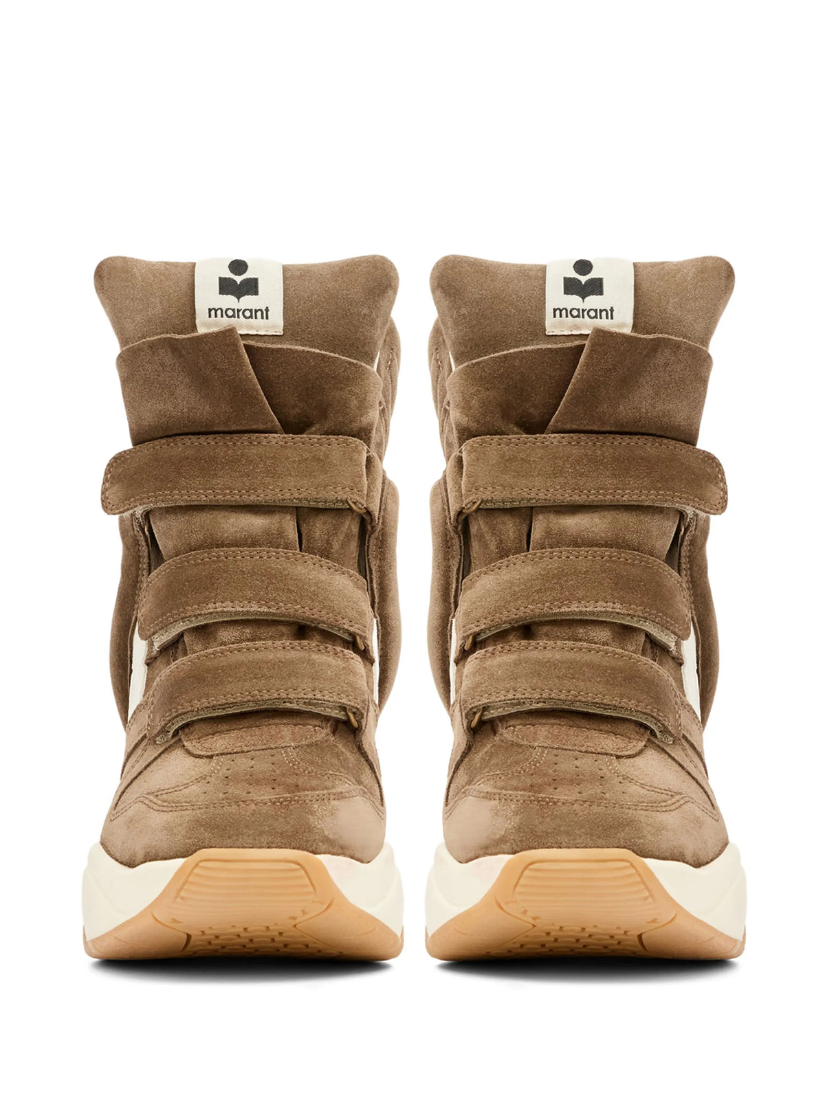 Balskee suede wedge high-top sneakers