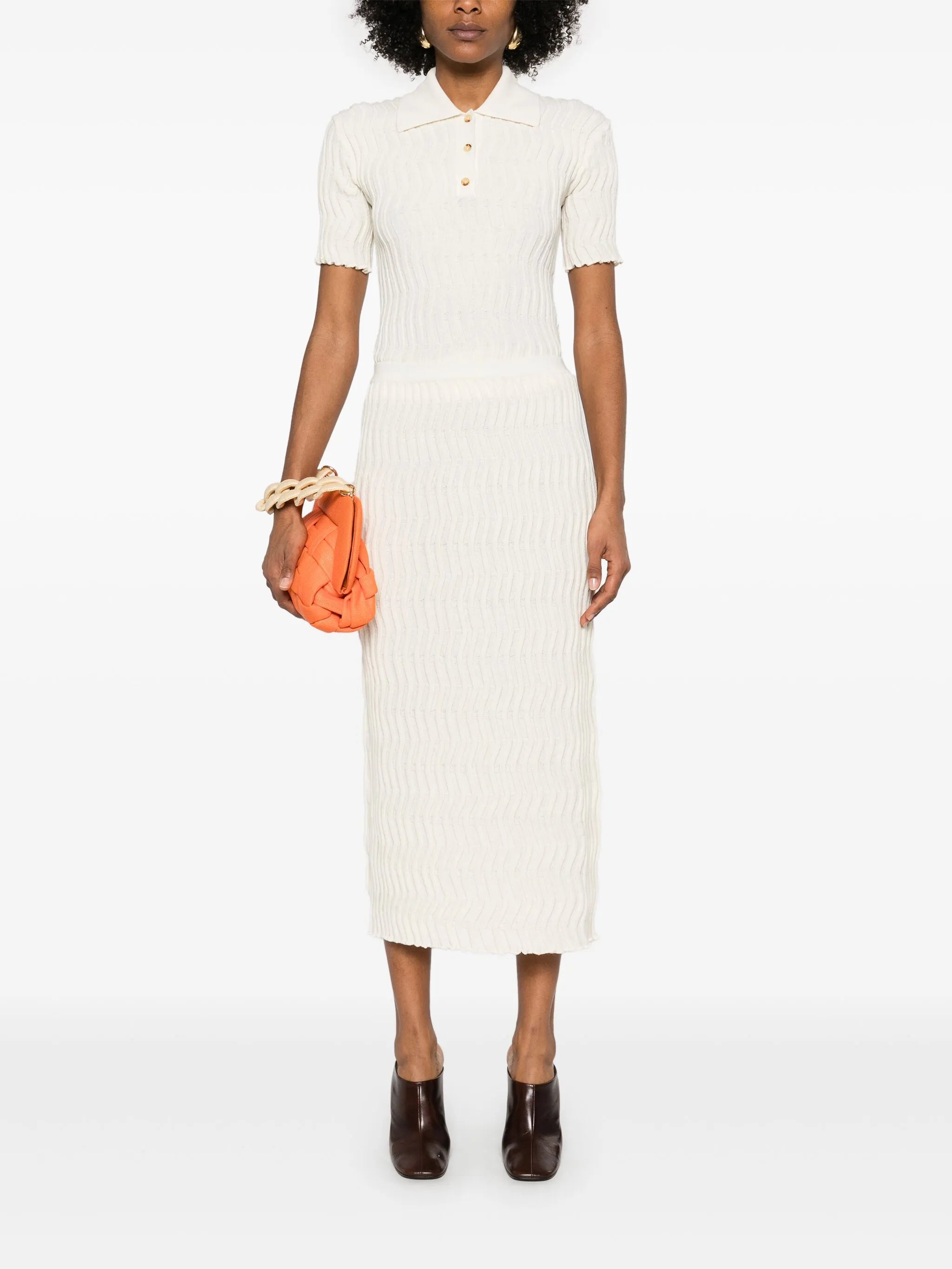 wool knitted skirt