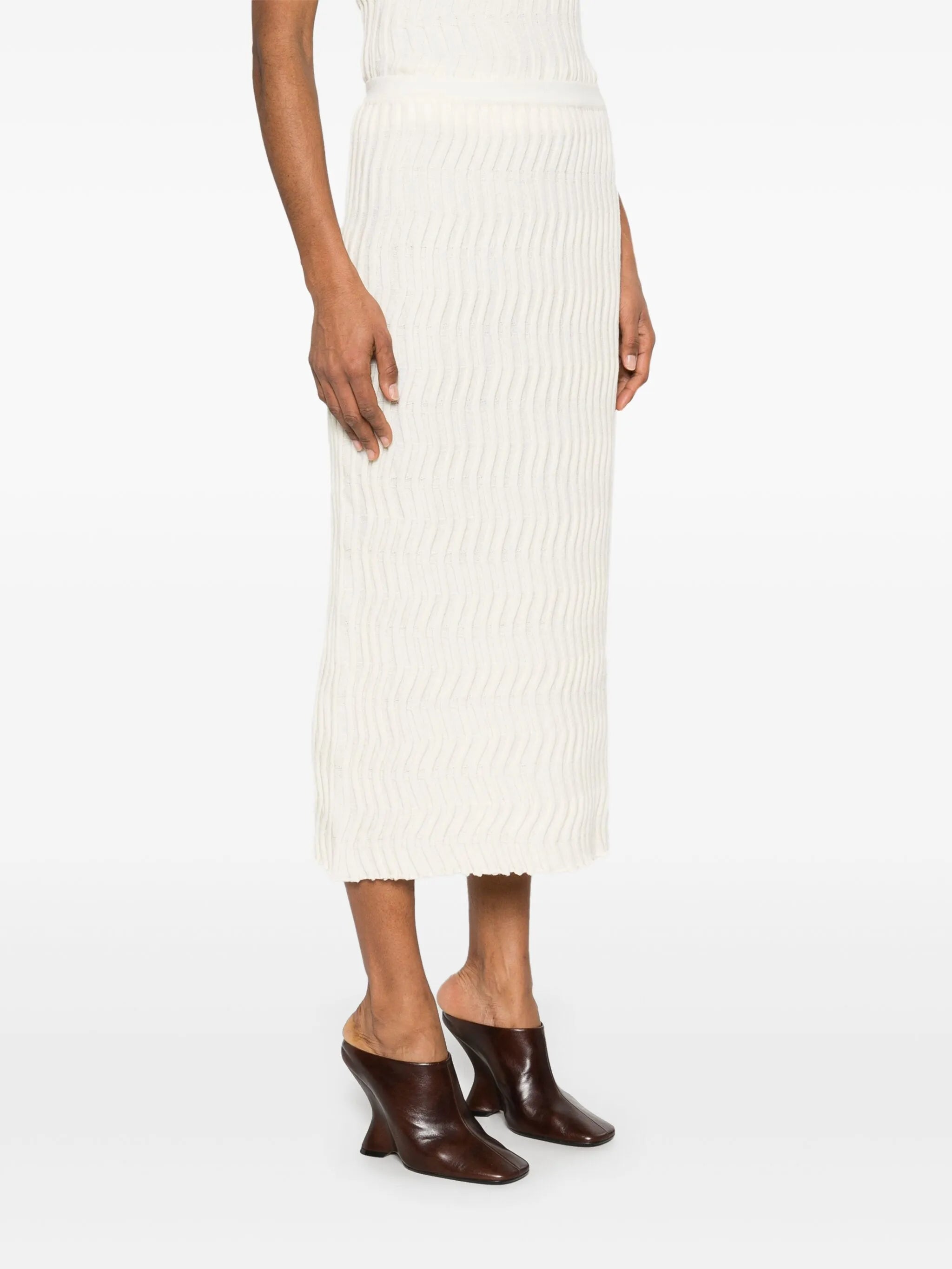 wool knitted skirt