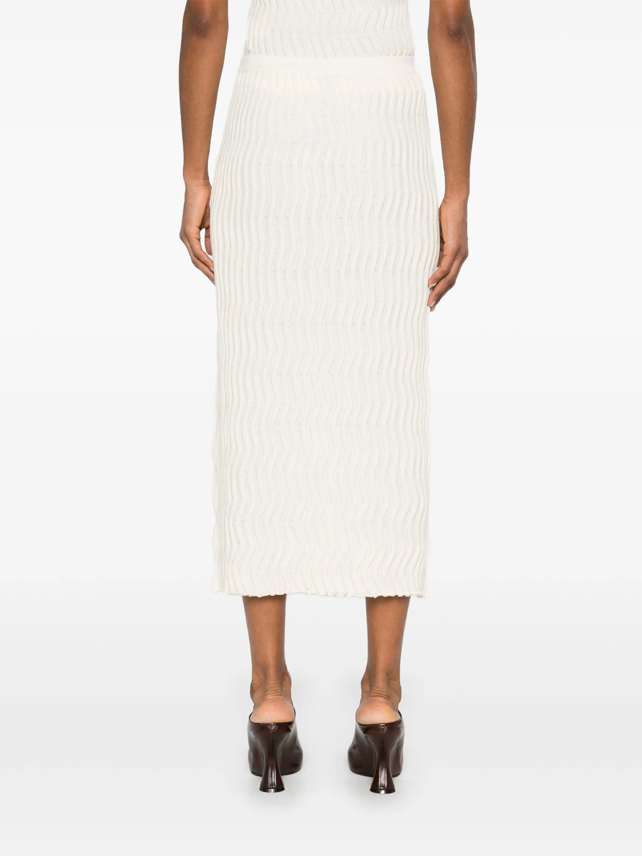 wool knitted skirt