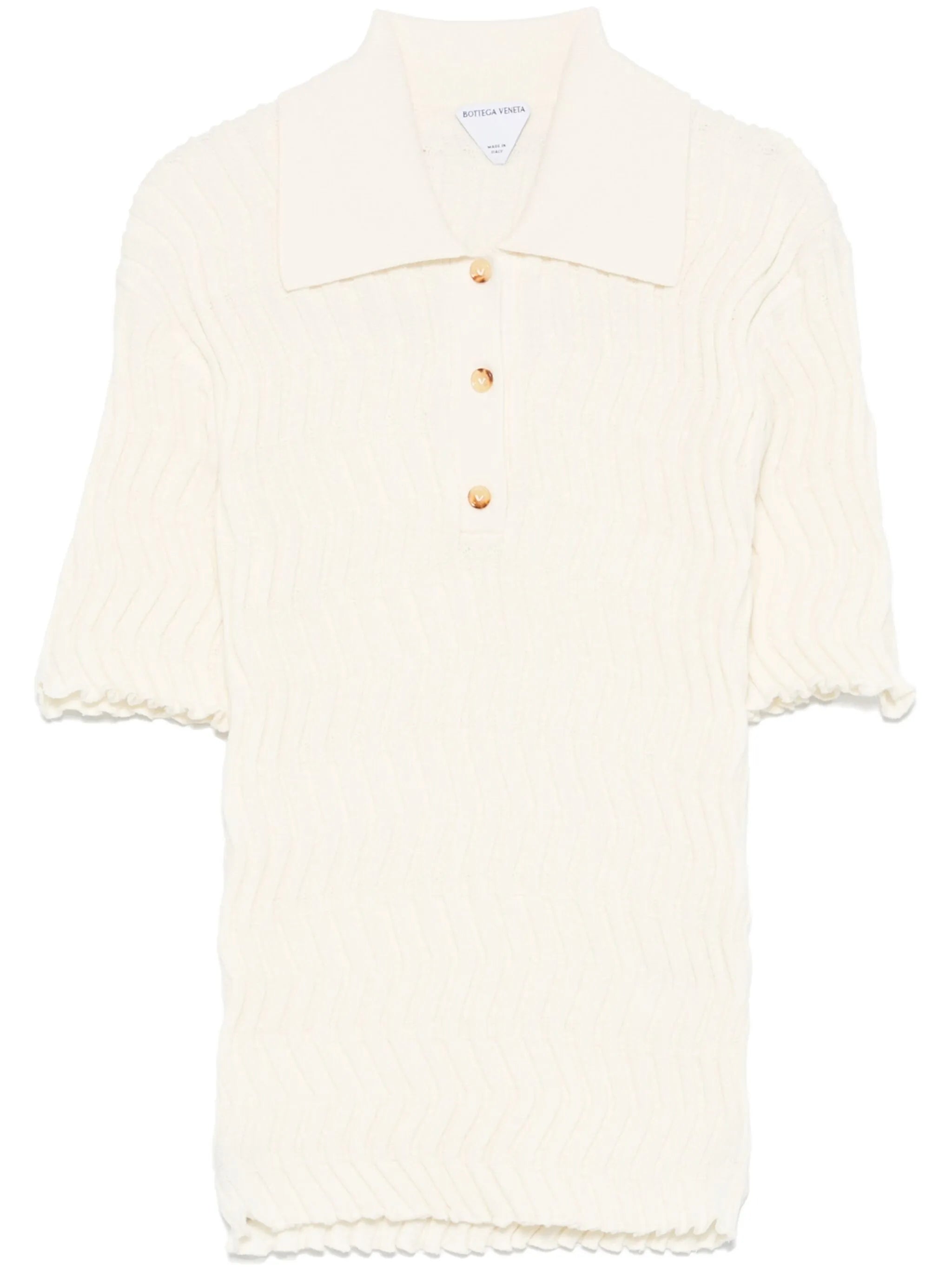 knitted polo top