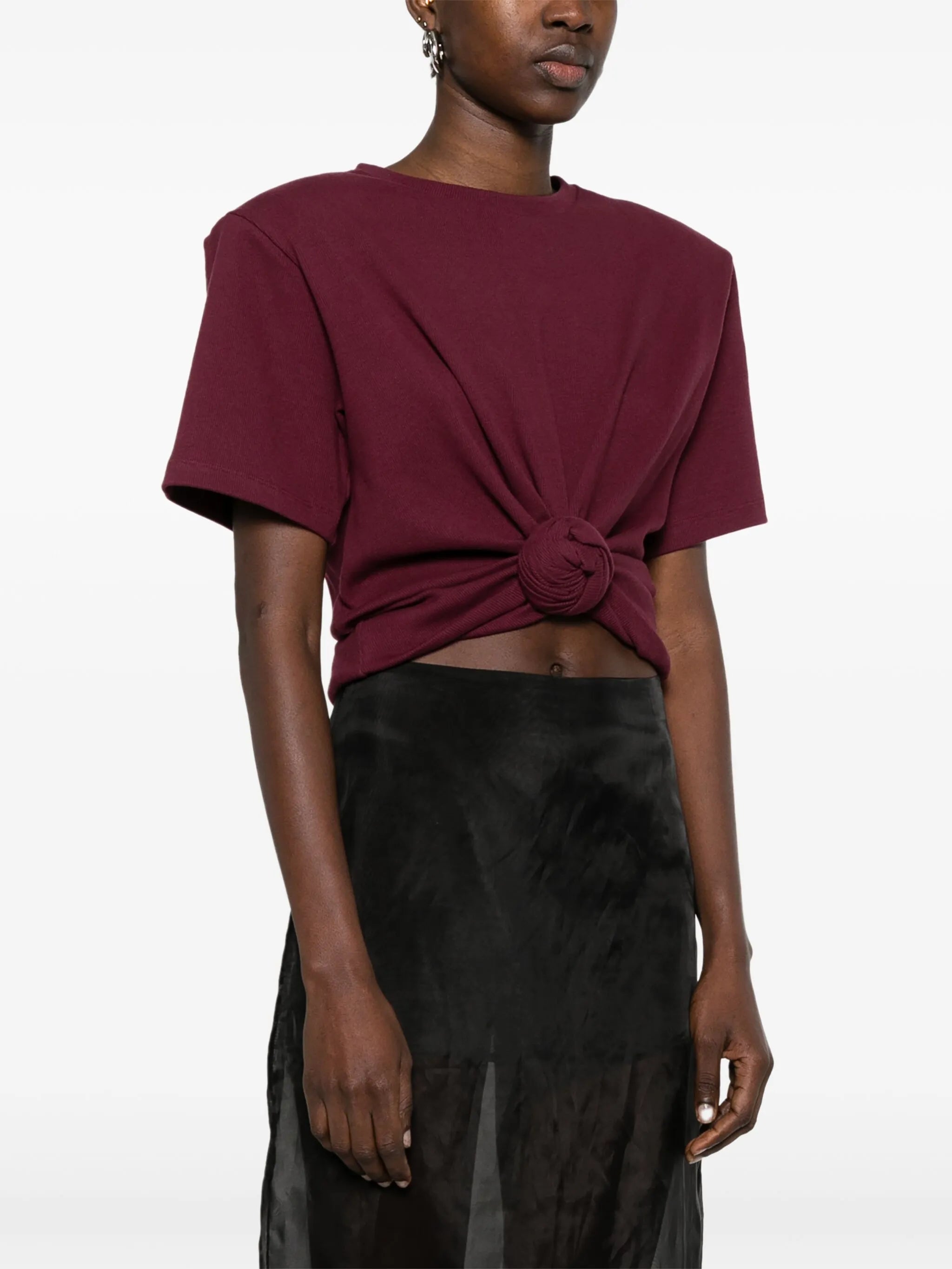 knotted T-shirt