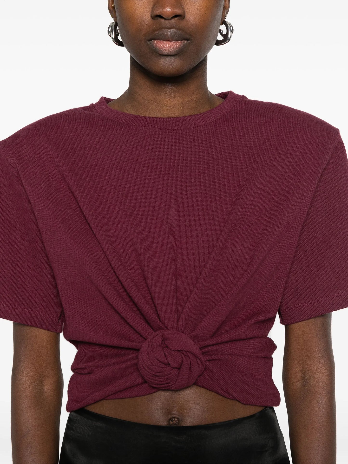 knotted T-shirt