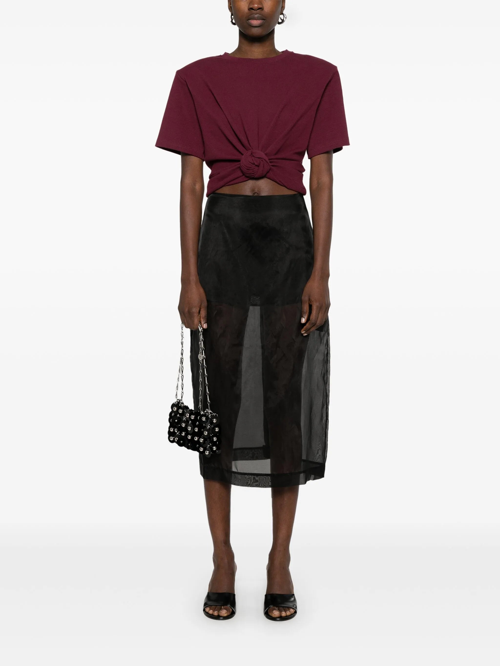 knotted T-shirt