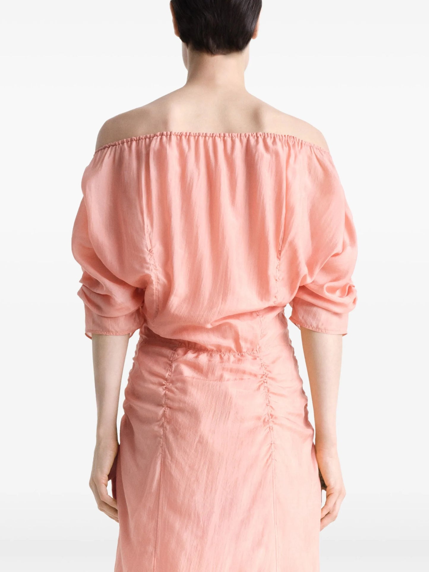 chiffon midi dress