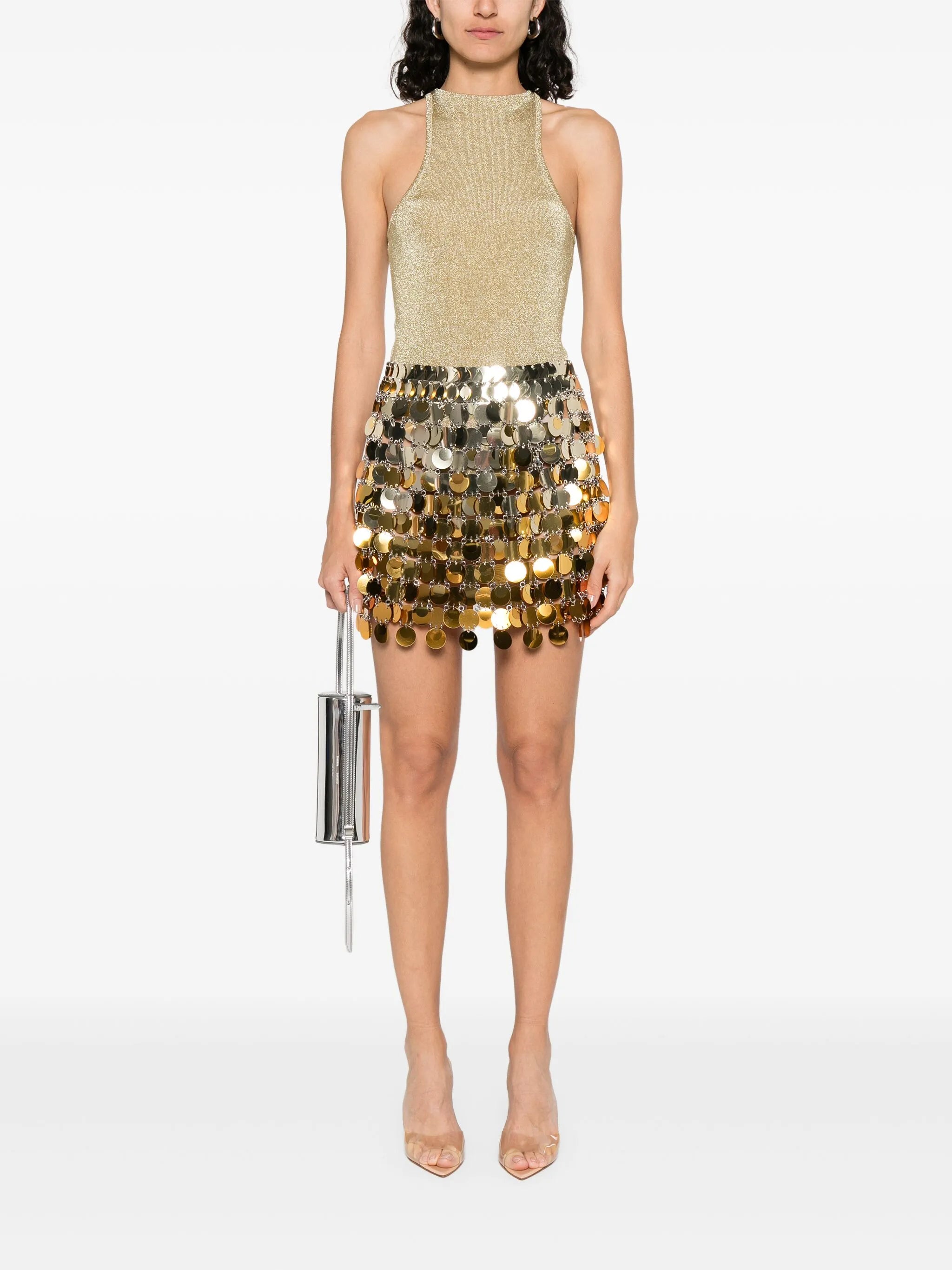 gradient-effect mini skirt