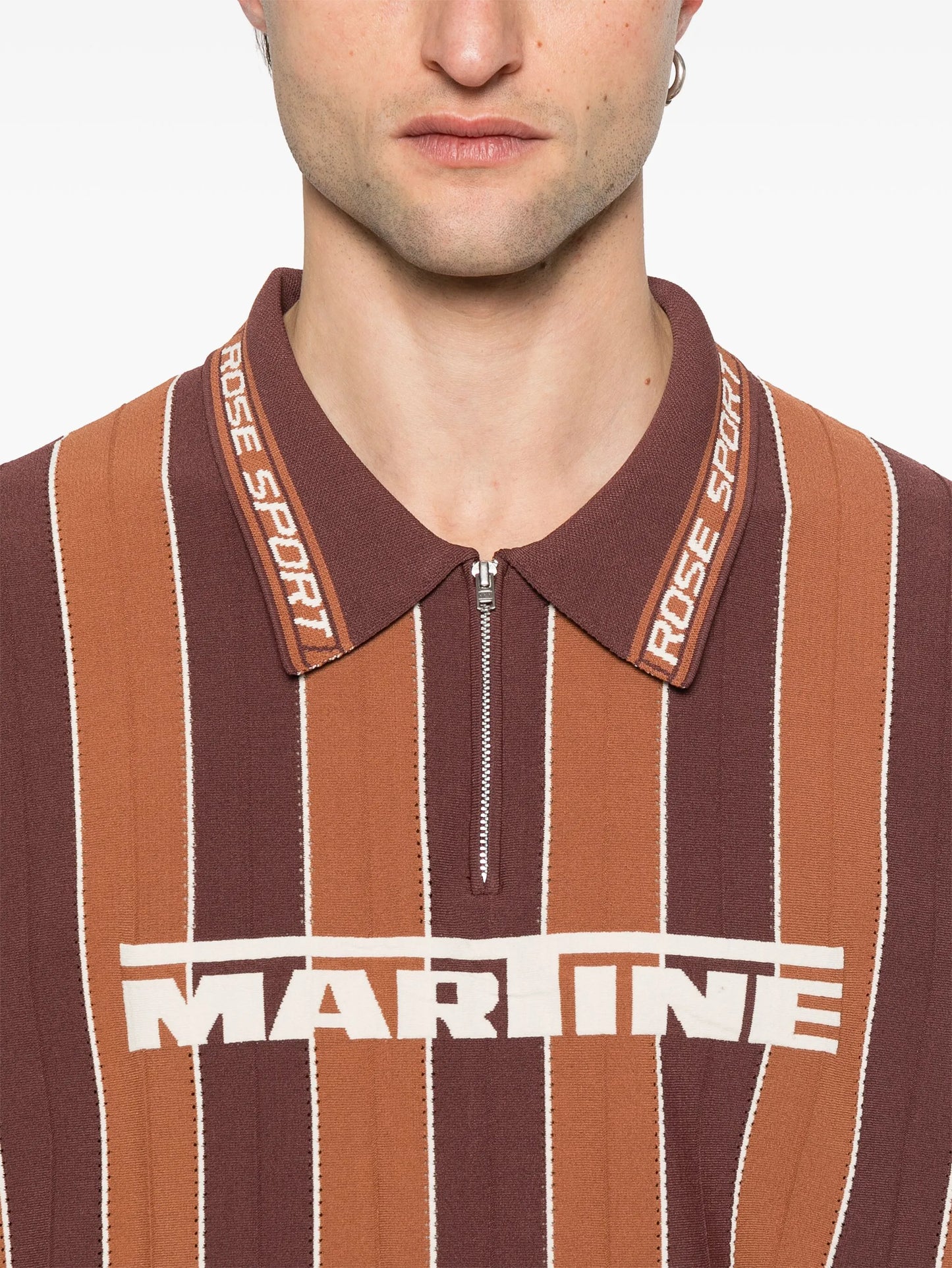 striped polo shirt