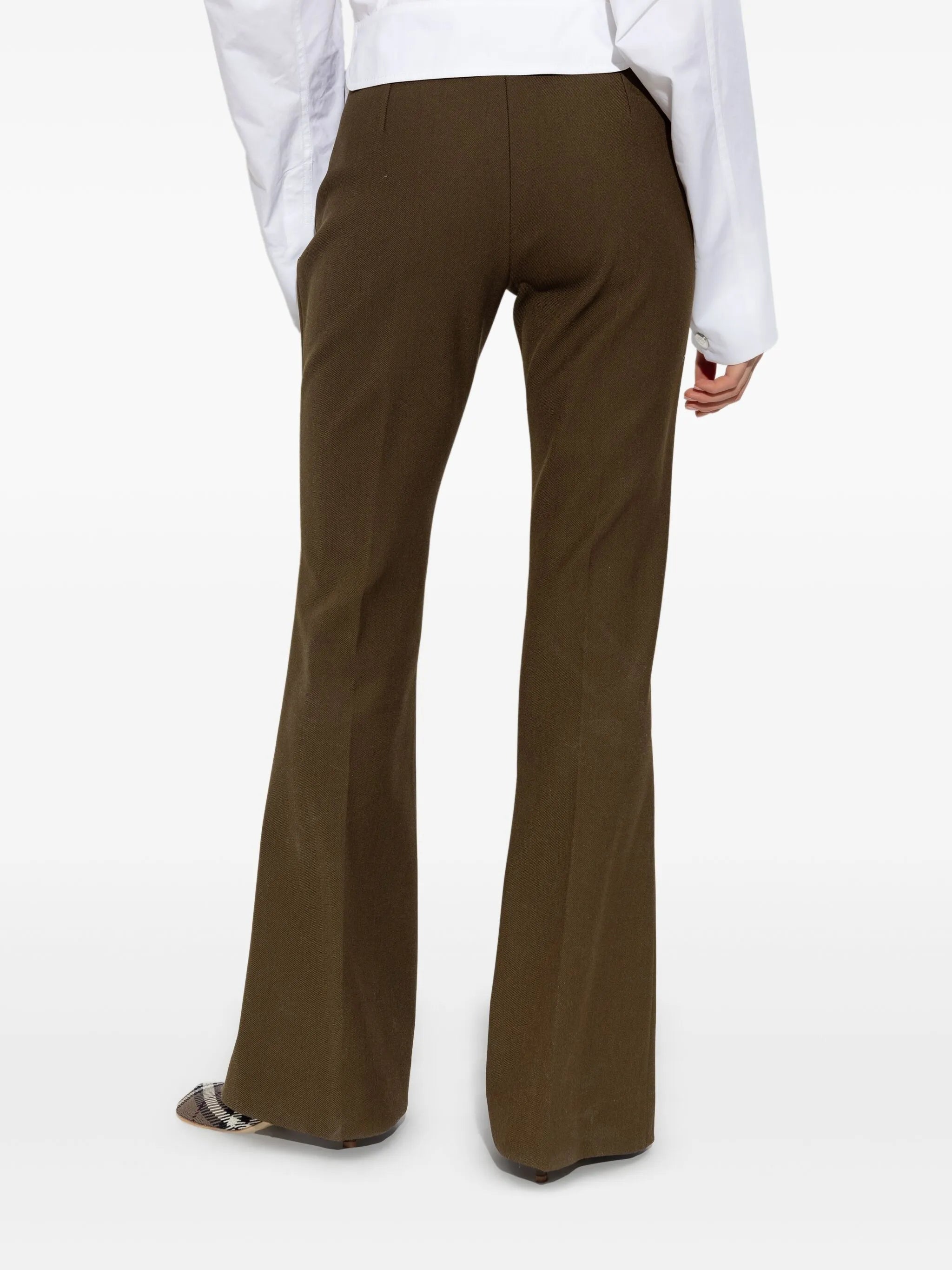 wool-blend trousers