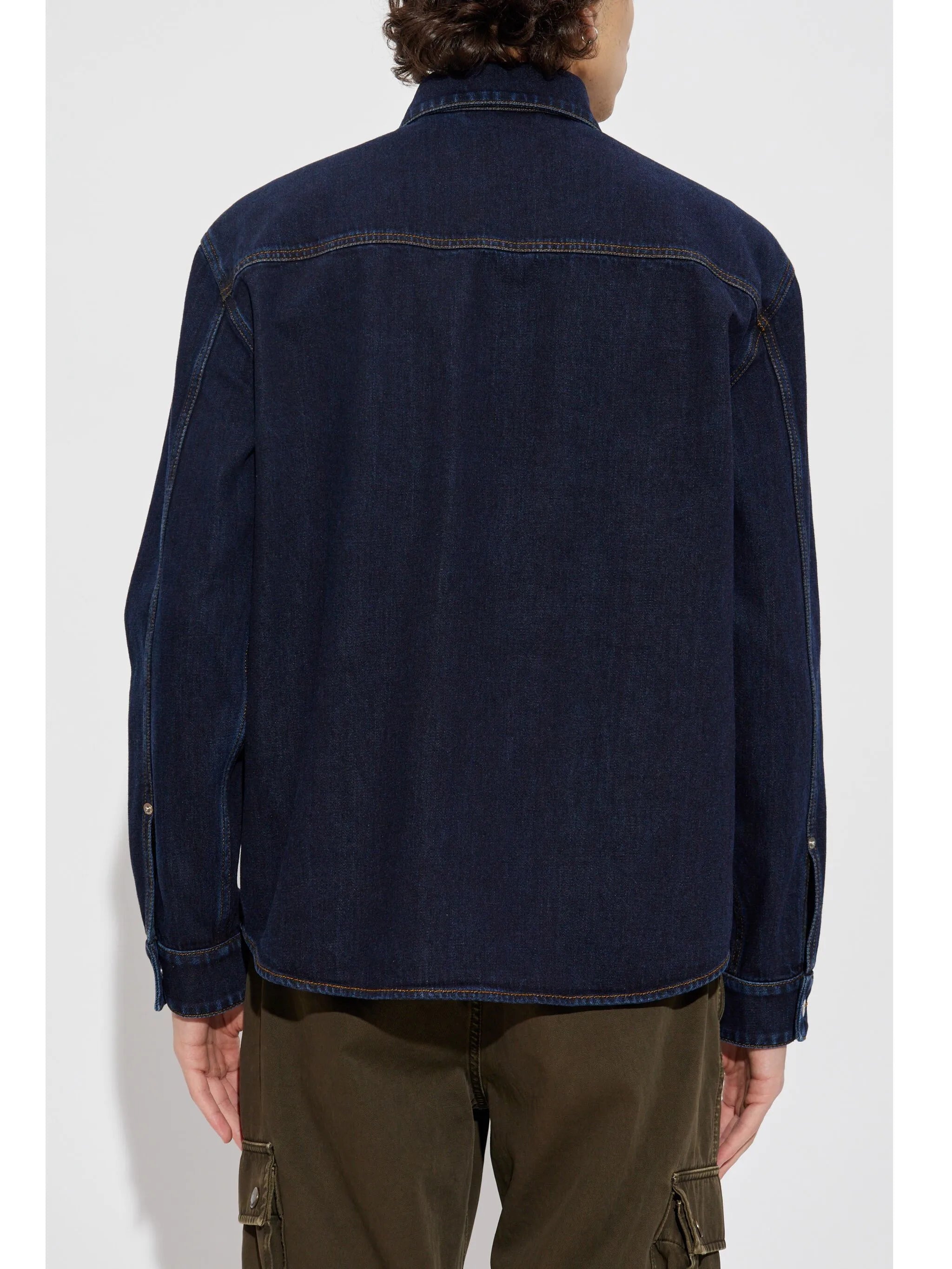 logo-embroidered shirt