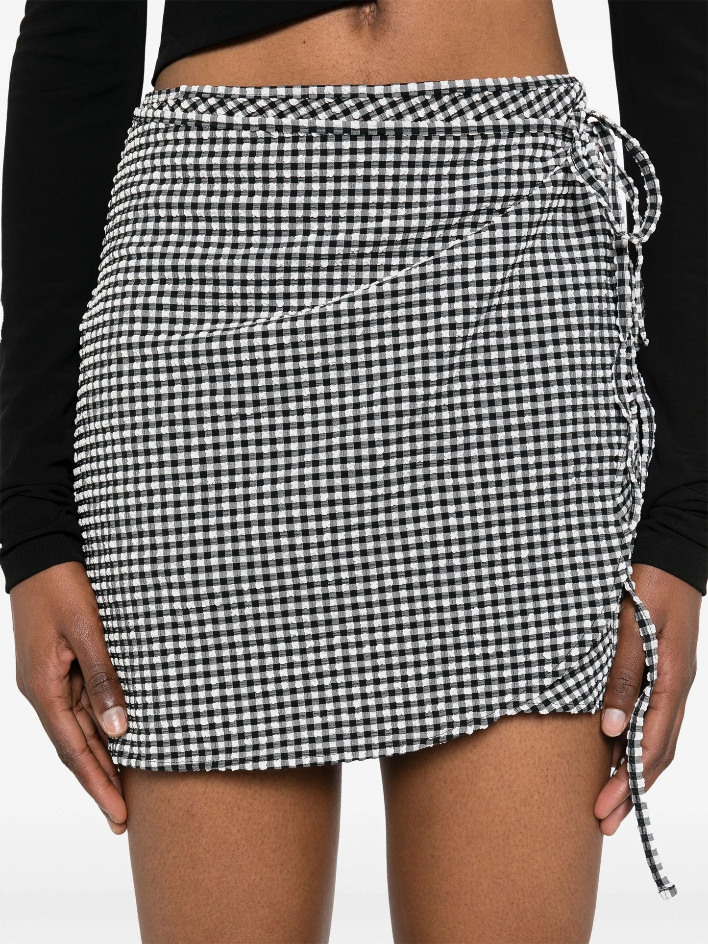 mini checkered skirt