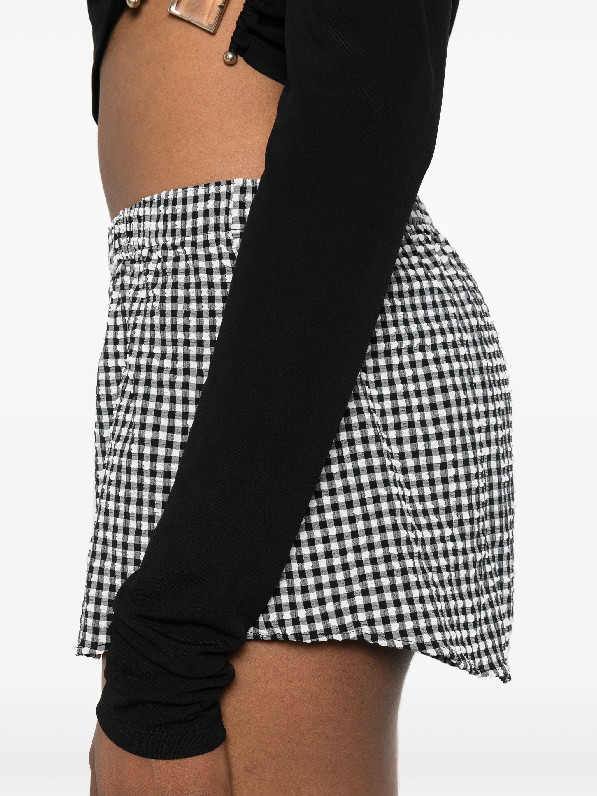 checked shorts