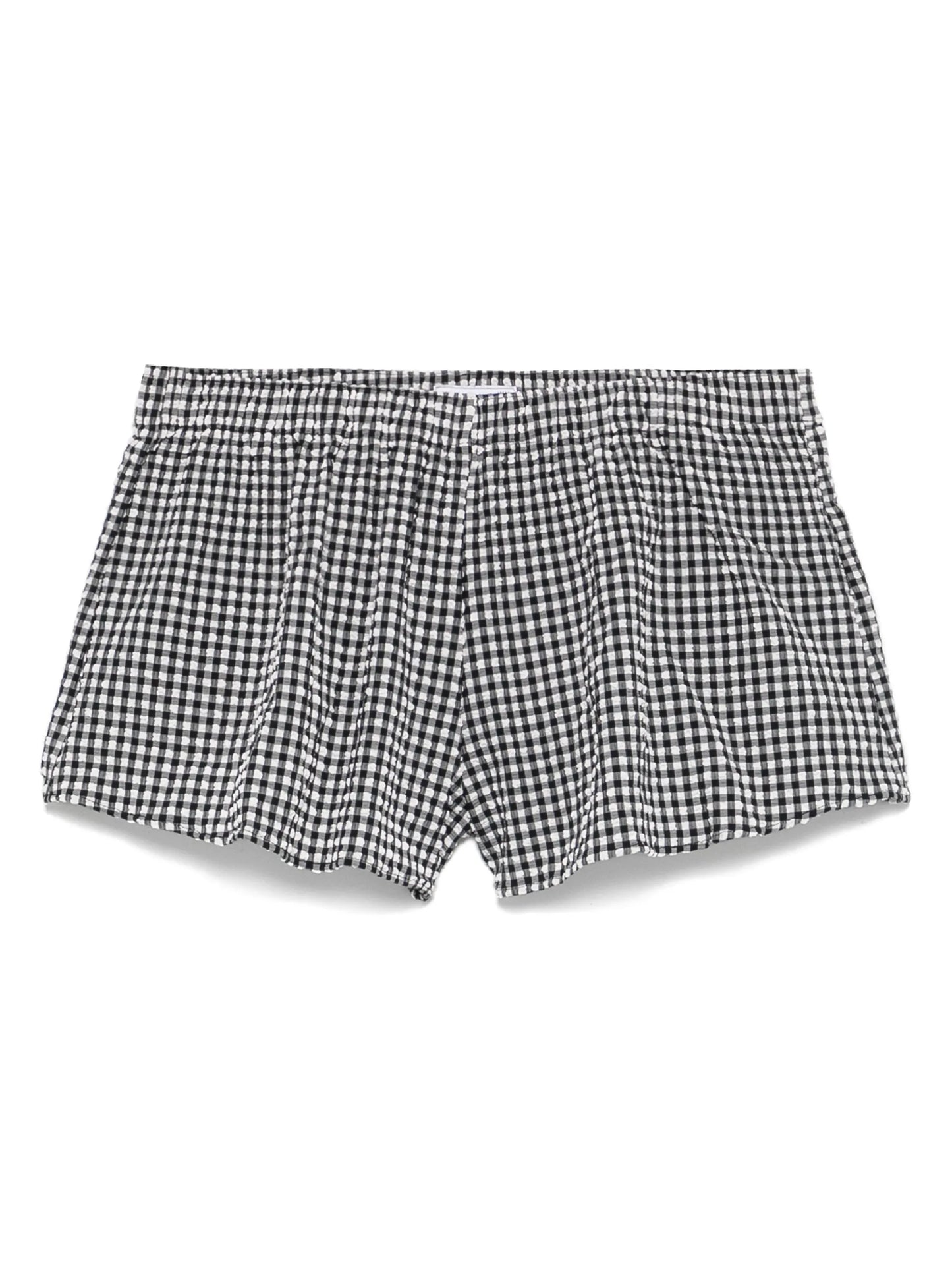 checked shorts