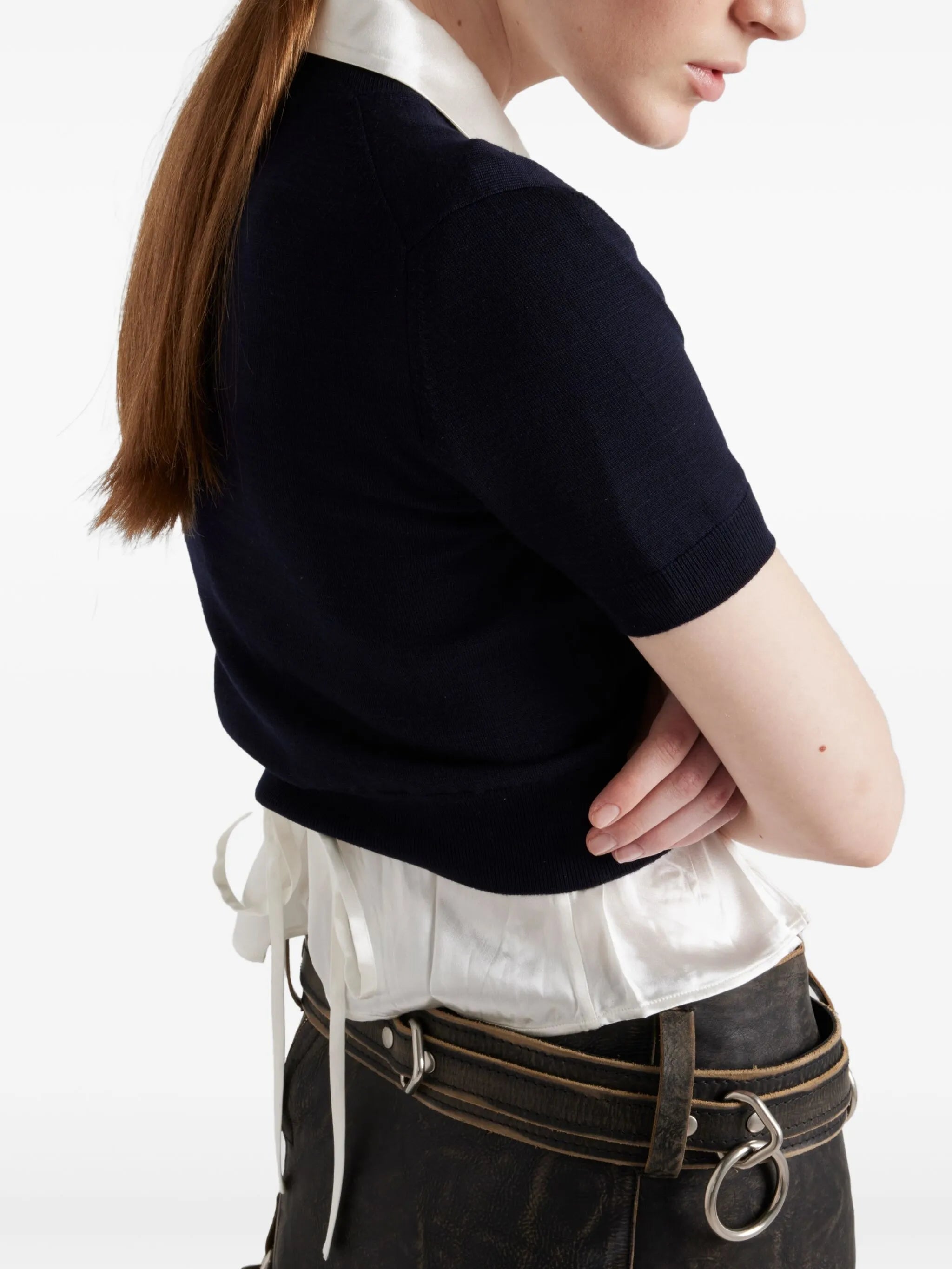 leather mini skirt