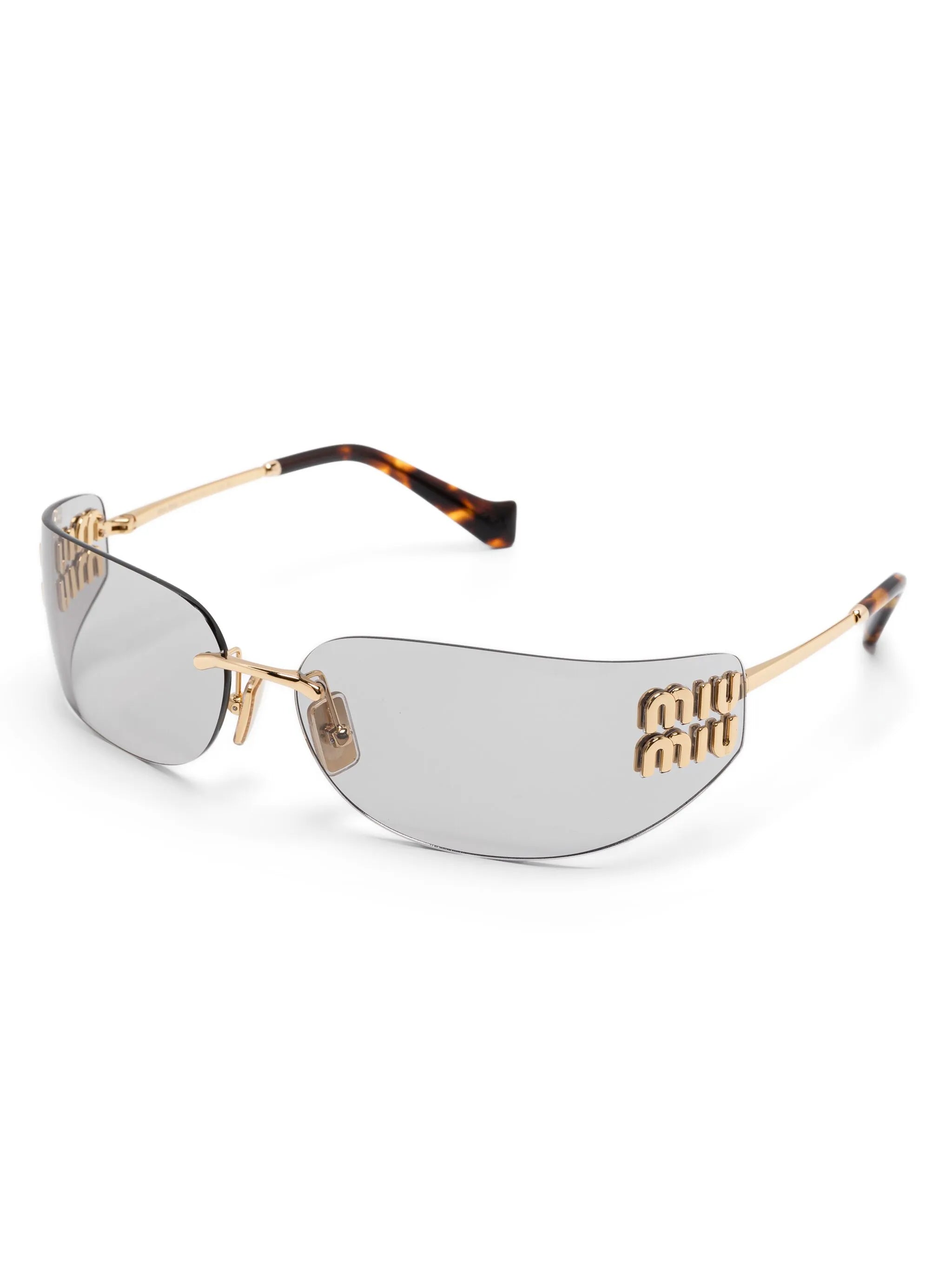 logo-plaque sunglasses