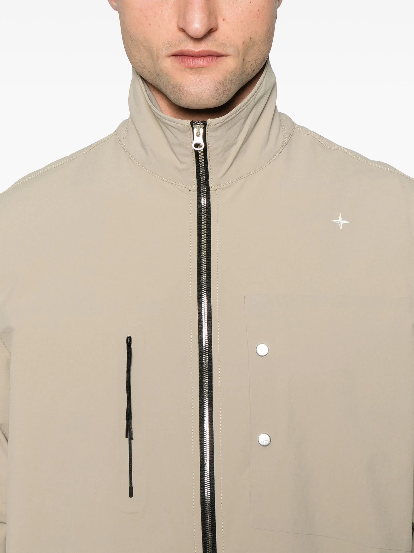 logo-embroidered shirt