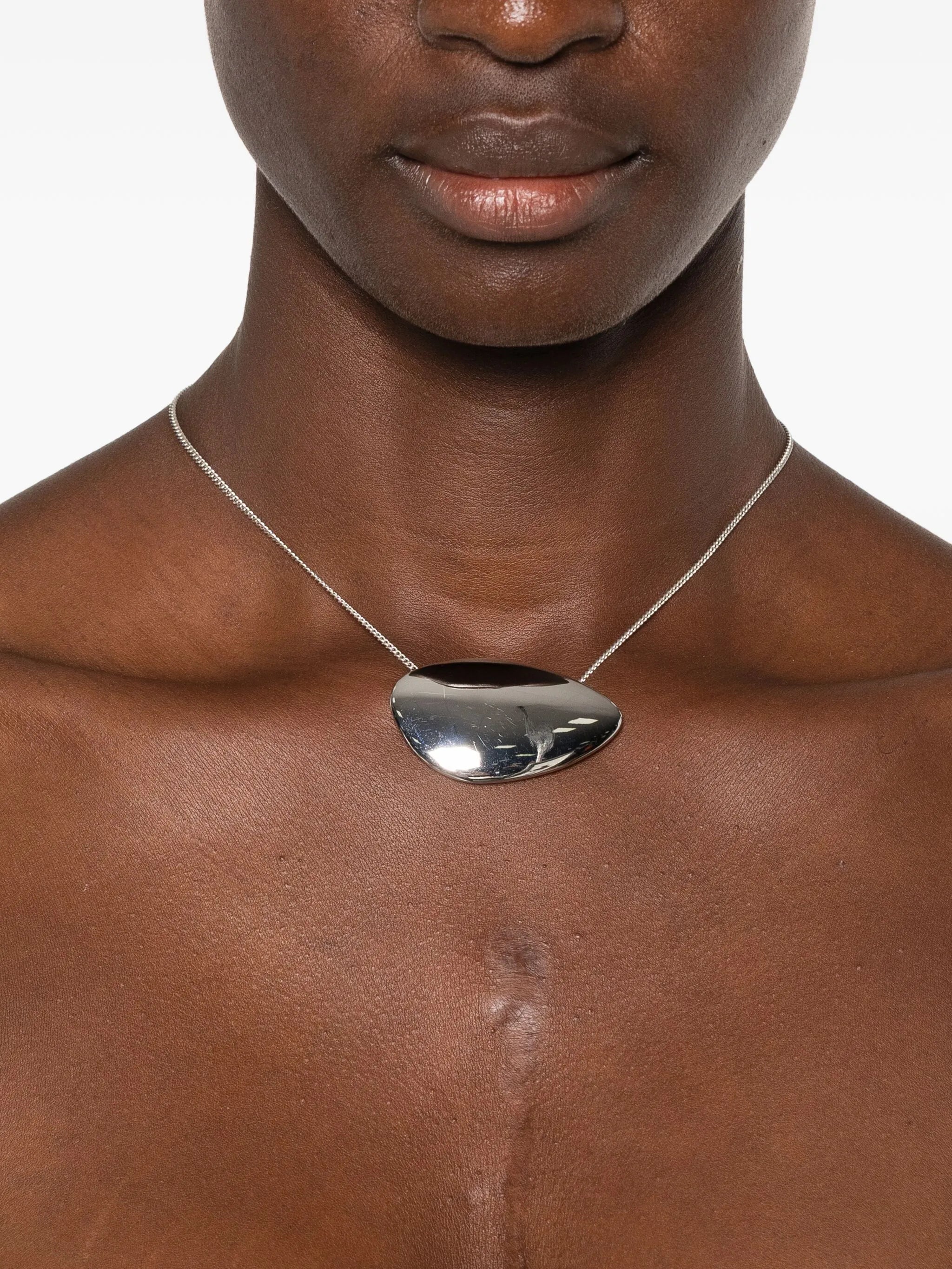 brass chain pendant necklace